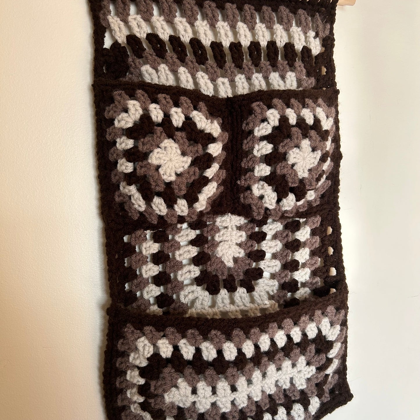 crochet wall organizer