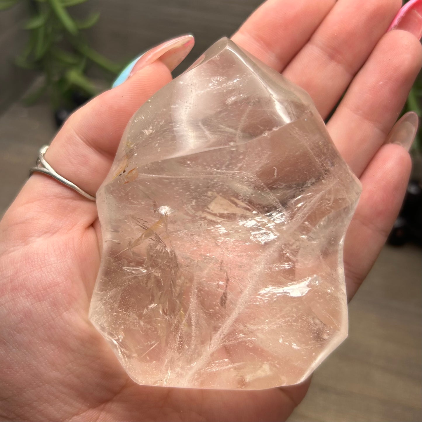 clear quartz flame