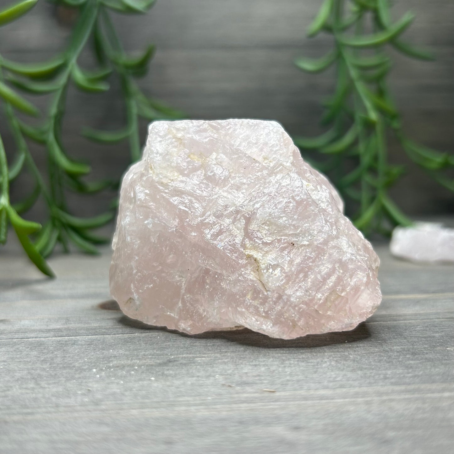 raw rose quartz chunk