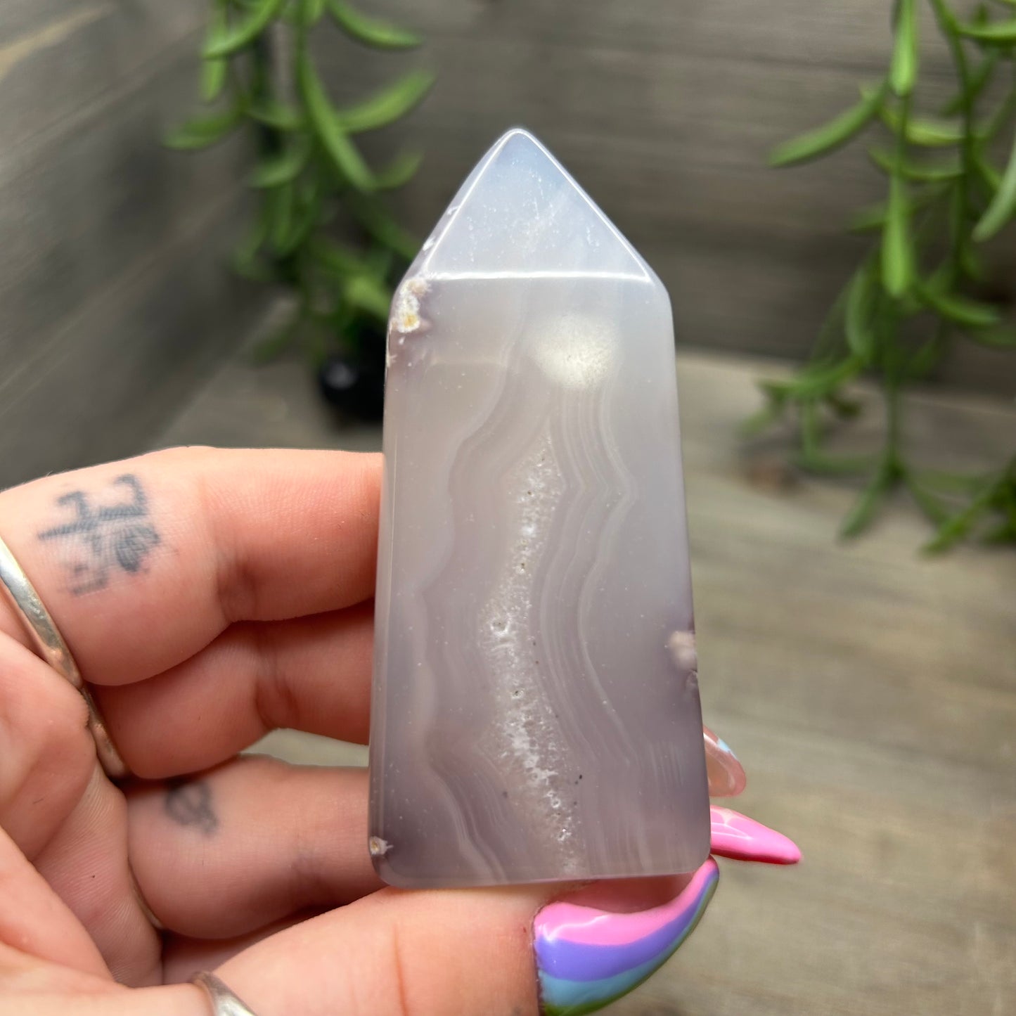 druzy agate tower