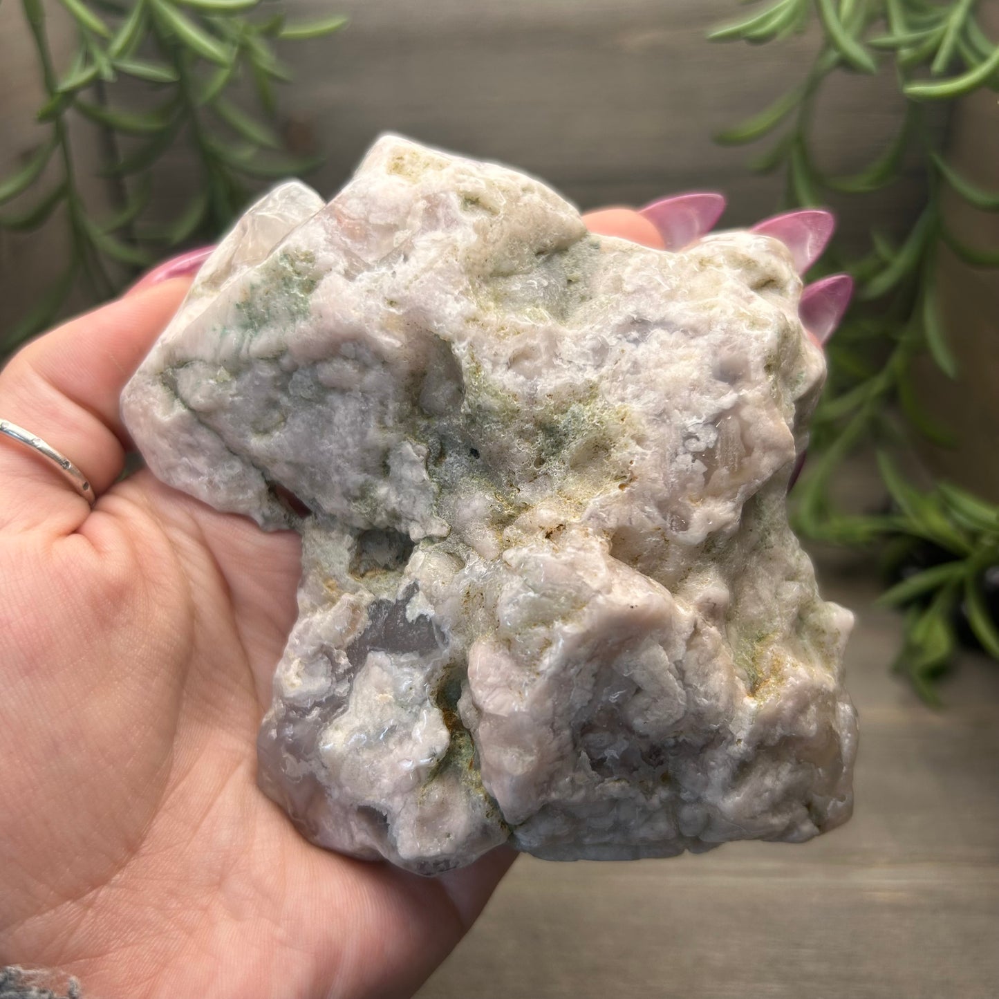 flower agate slab