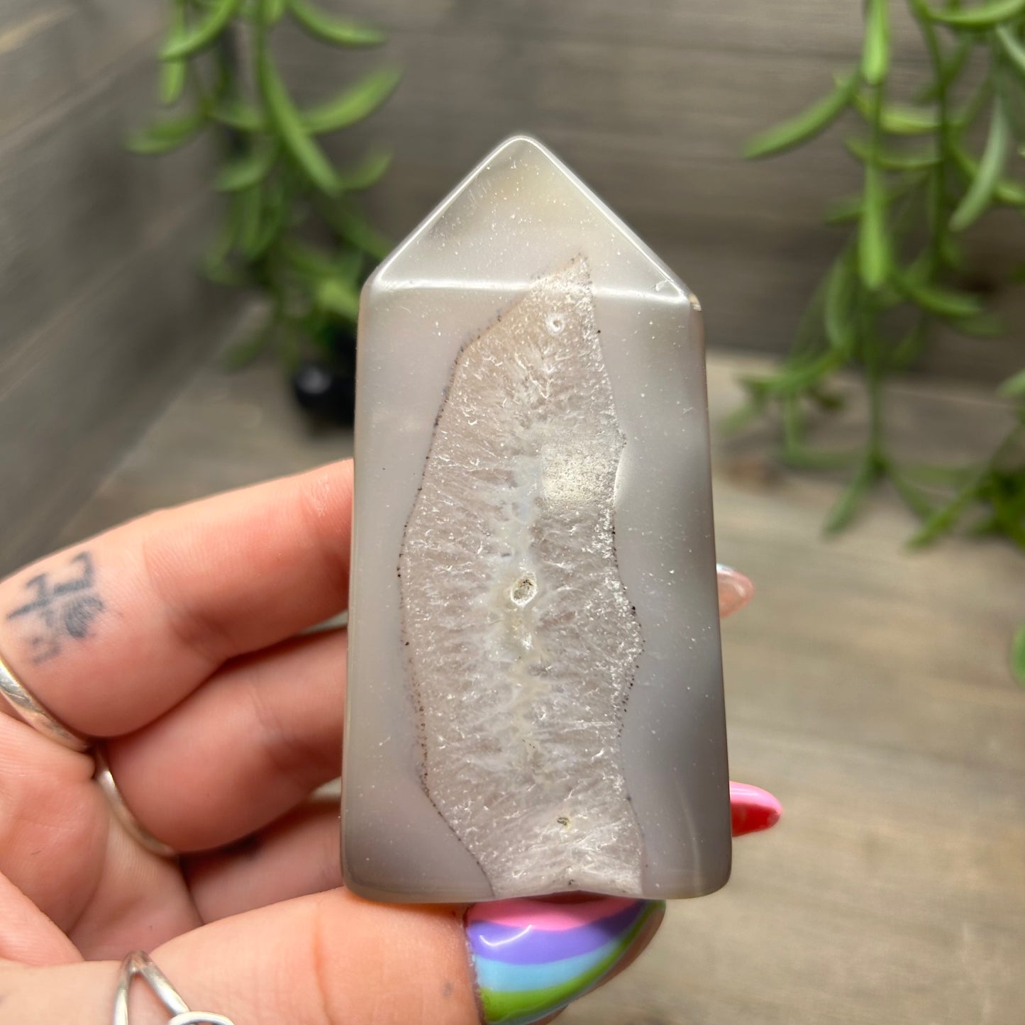 druzy agate tower
