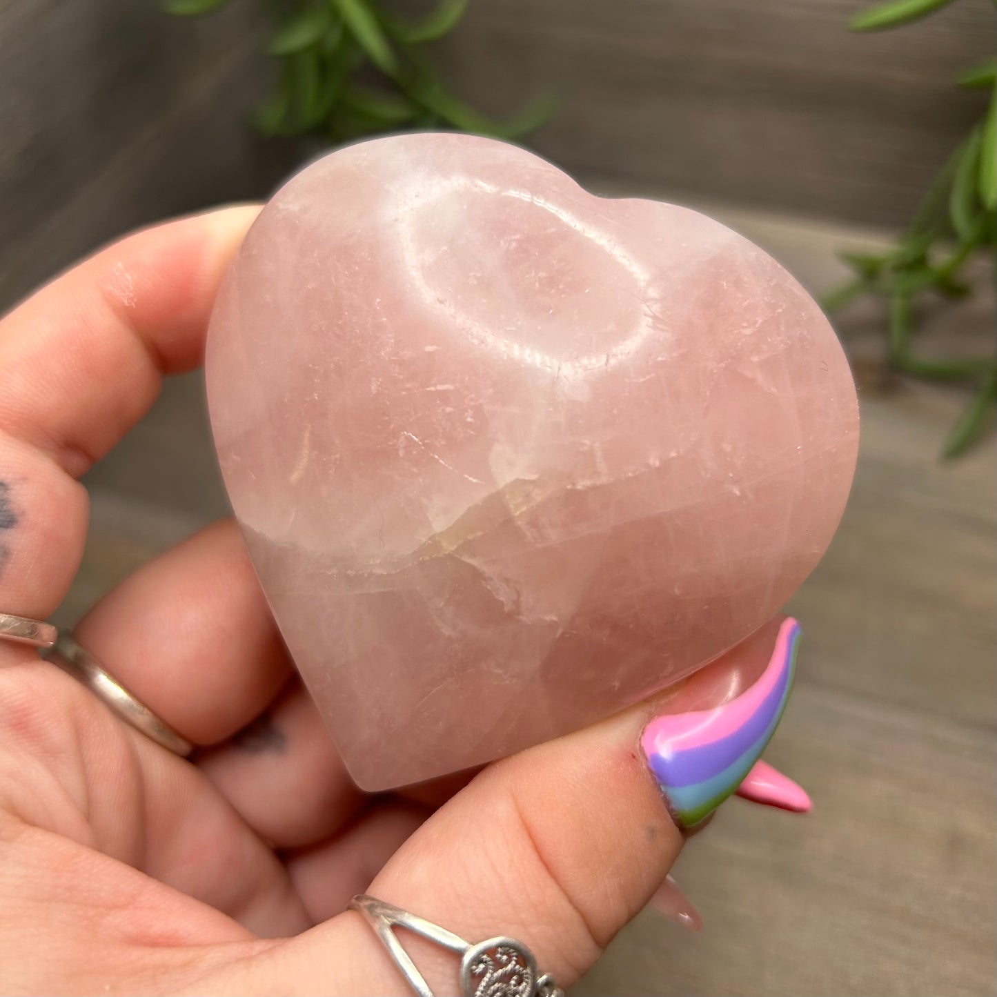 rose quartz heart