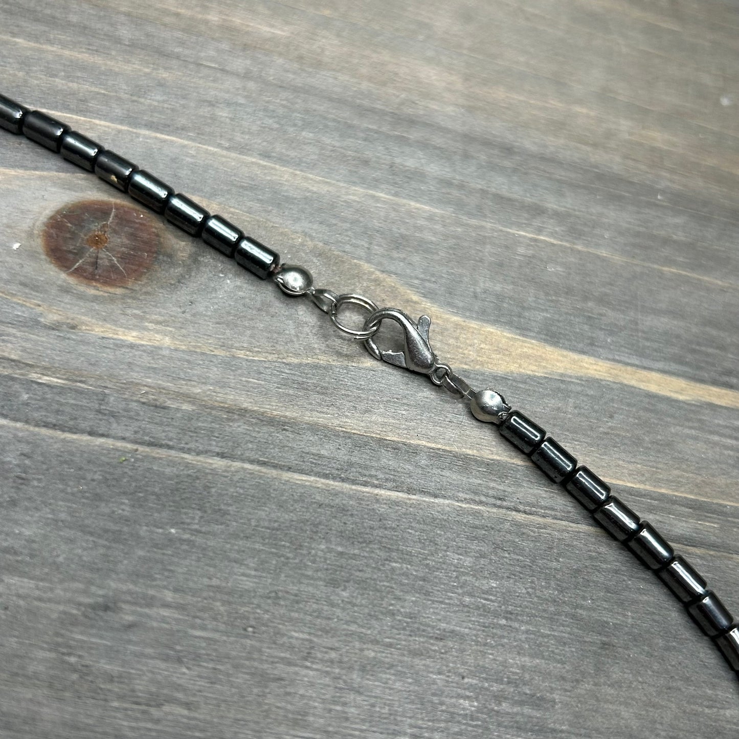 carnelian & hematite necklace