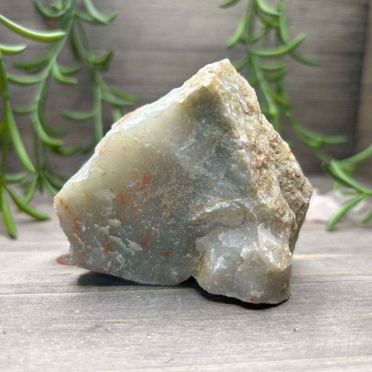 raw iron in chalcedony