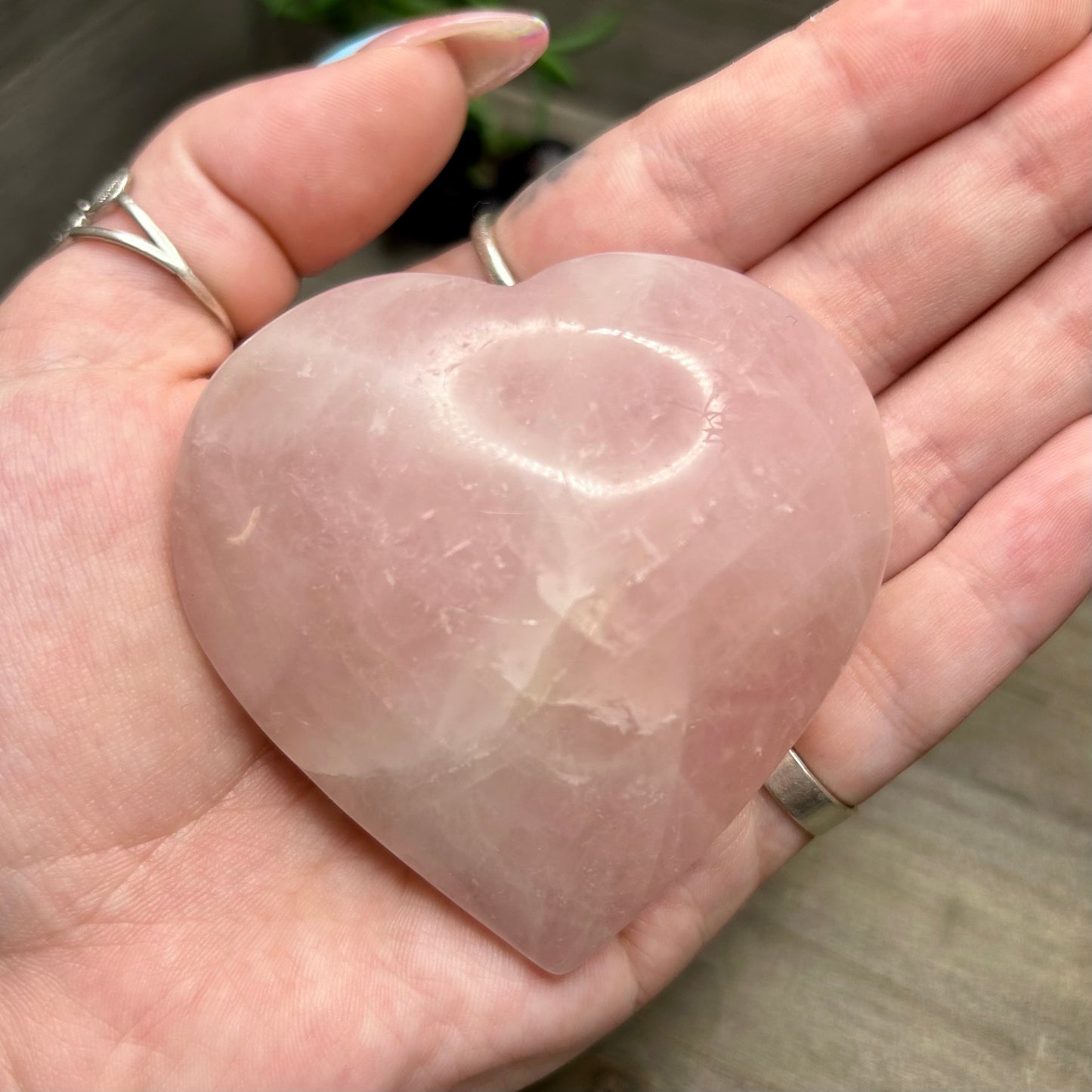 rose quartz heart