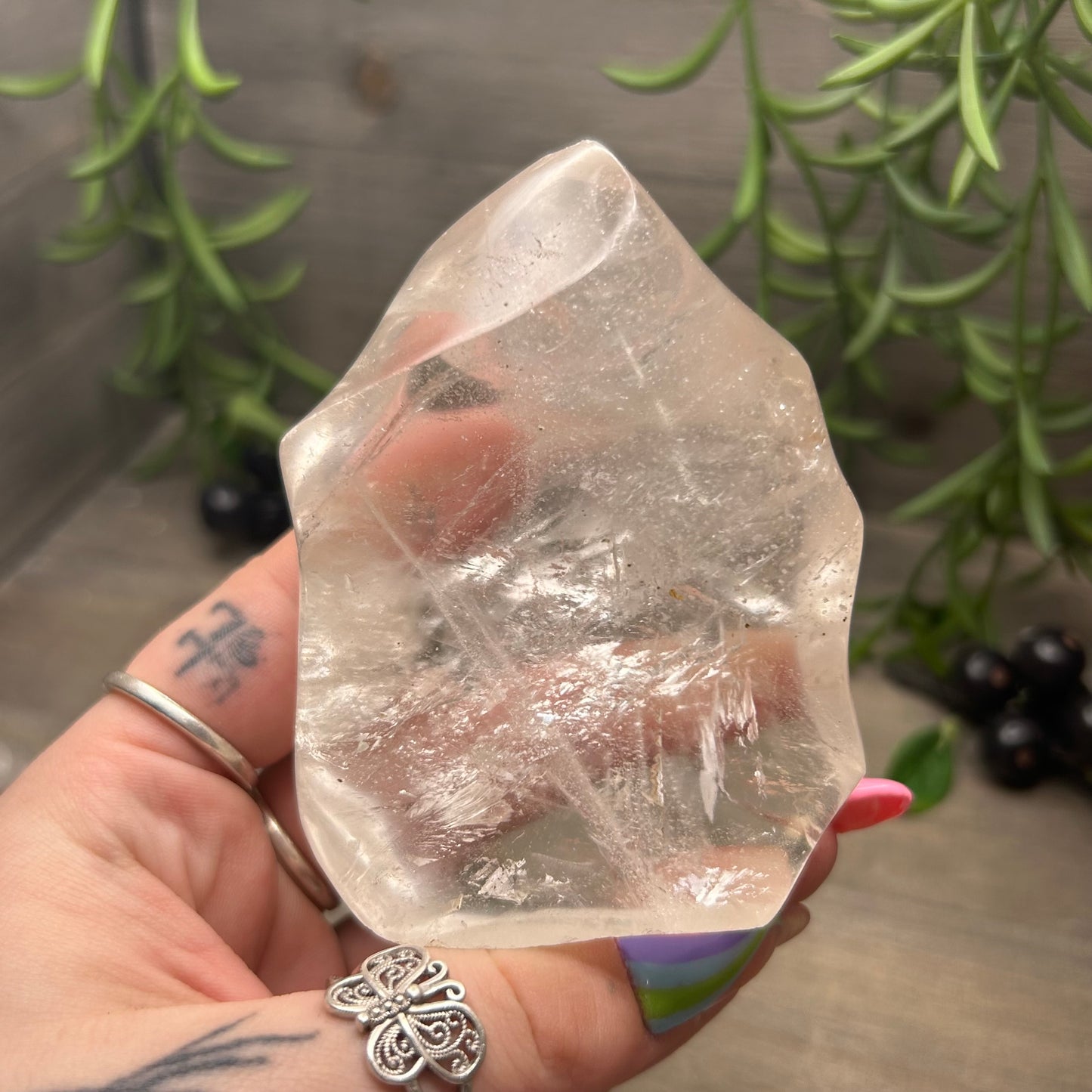 clear quartz flame