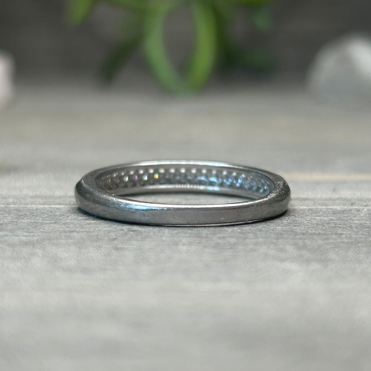 triple row CZ ring (sz 8)