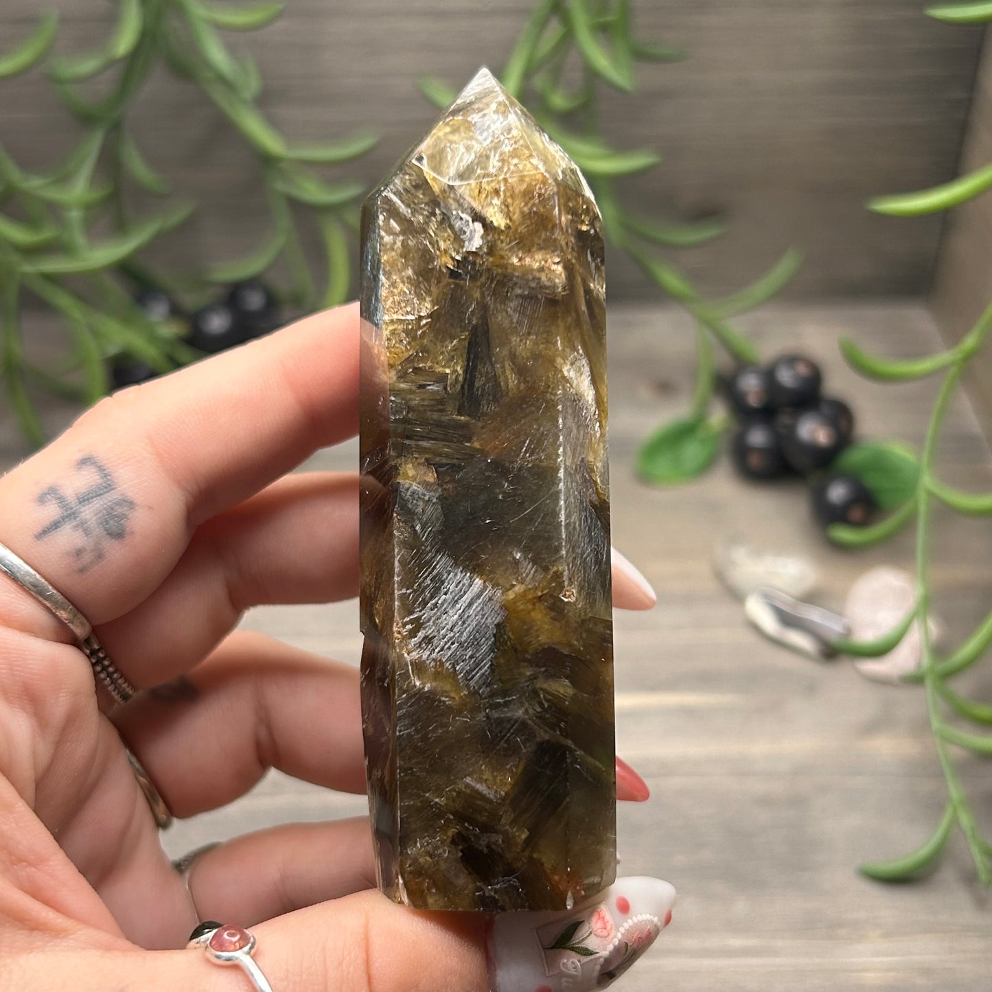 yellow mica tower