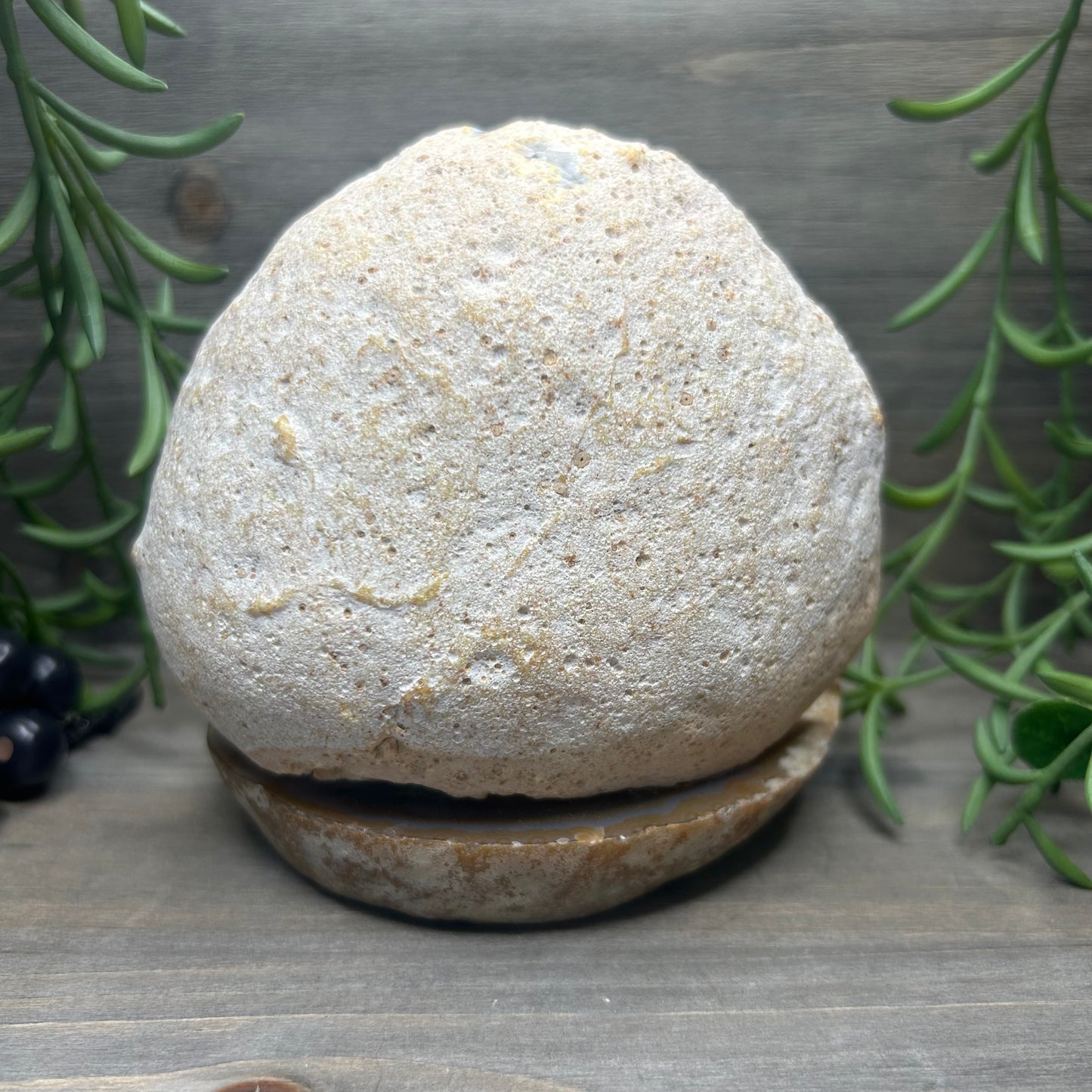 druzy agate trinket plate