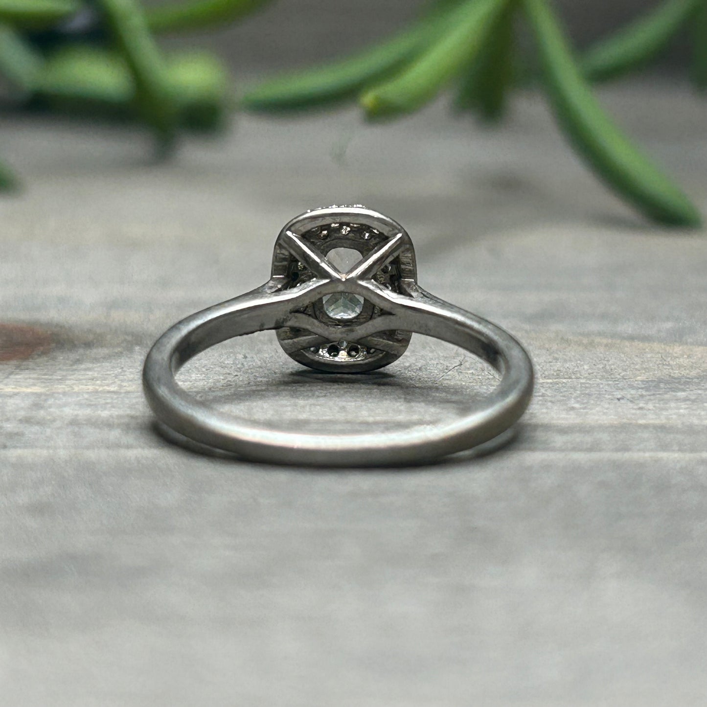 double halo CZ ring (sz 5)
