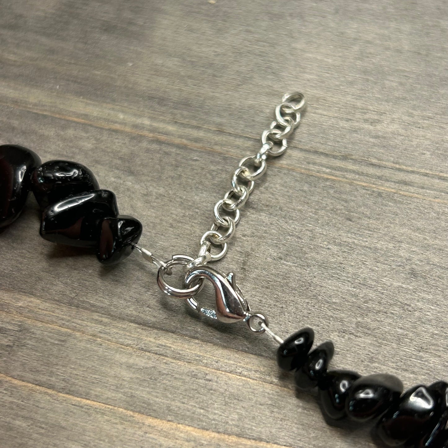 crystal chip anklet