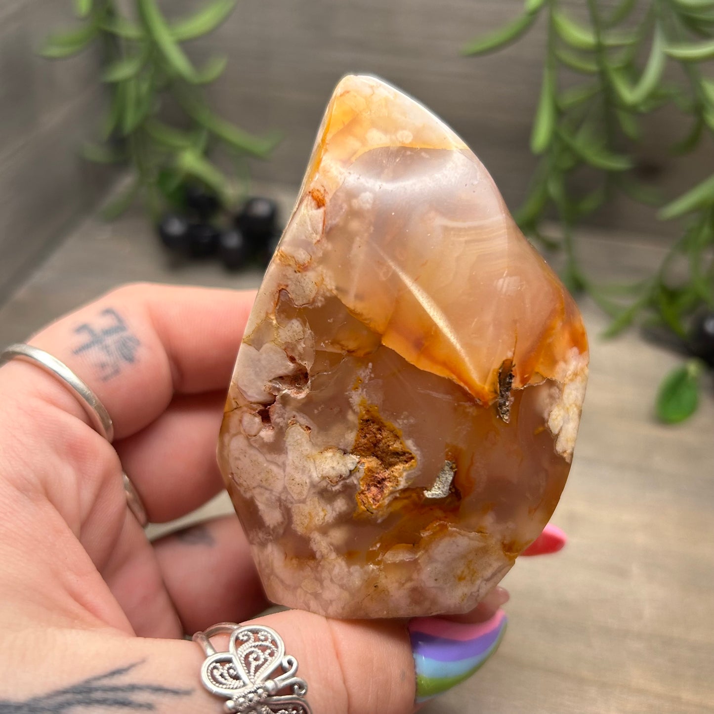 flower agate flame