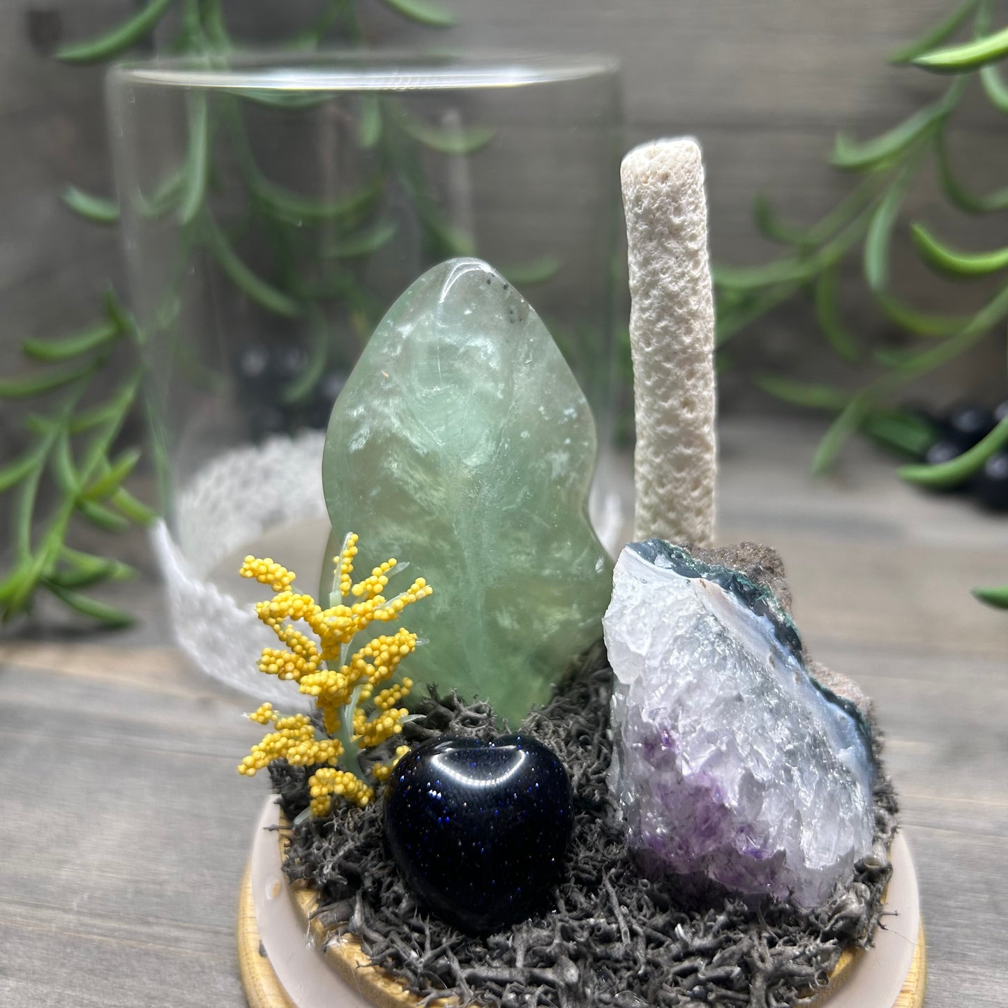 fluorite flame terrarium