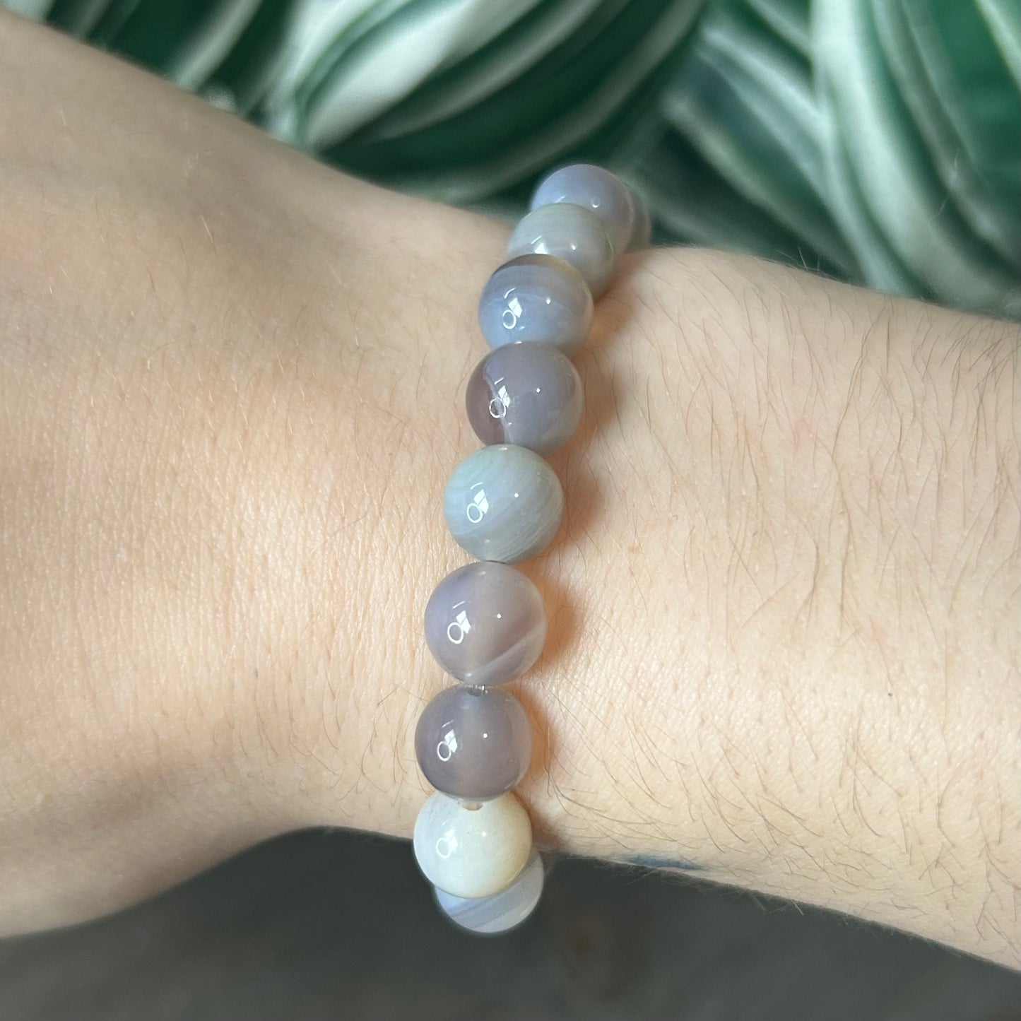 grey agate bracelet