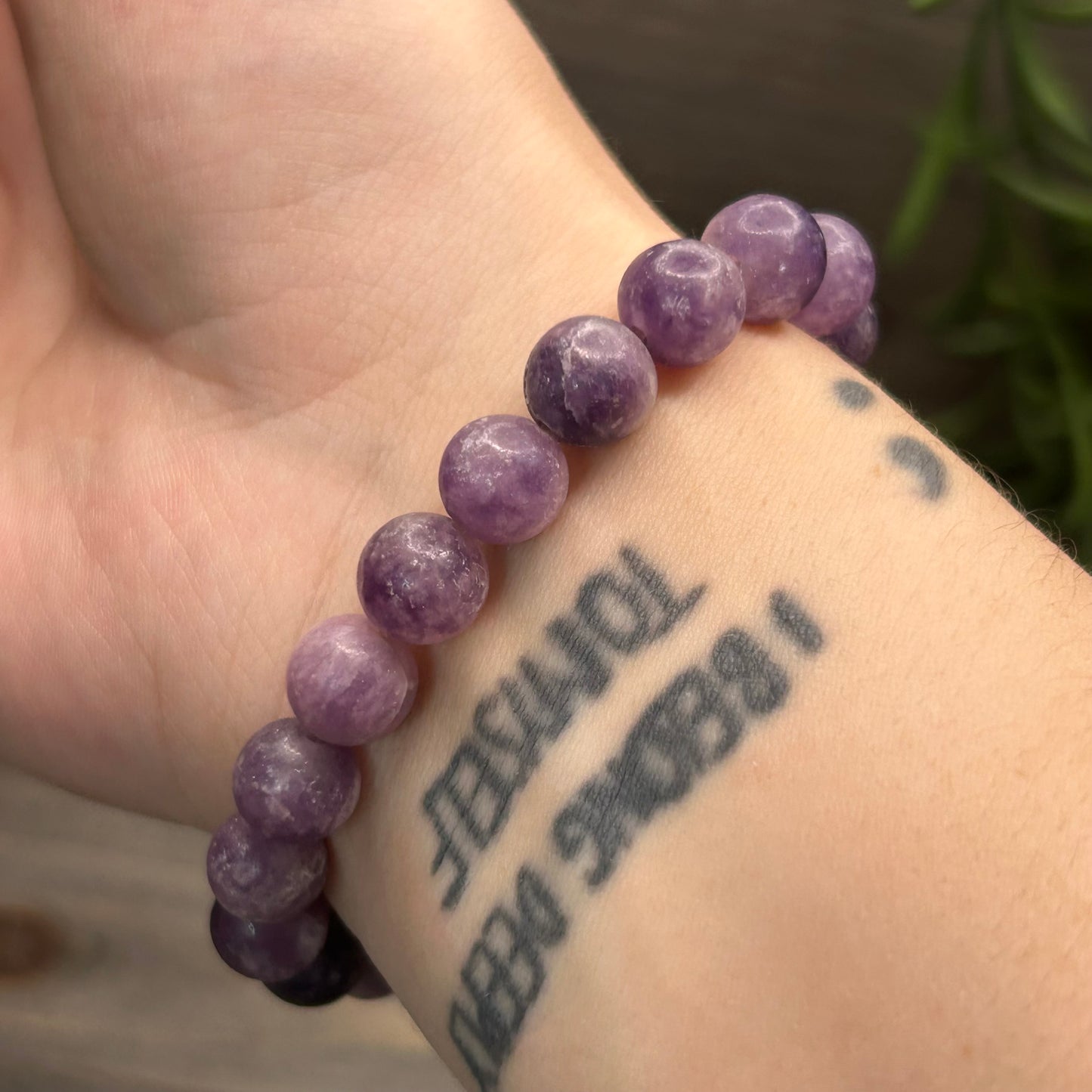 lepidolite bracelet