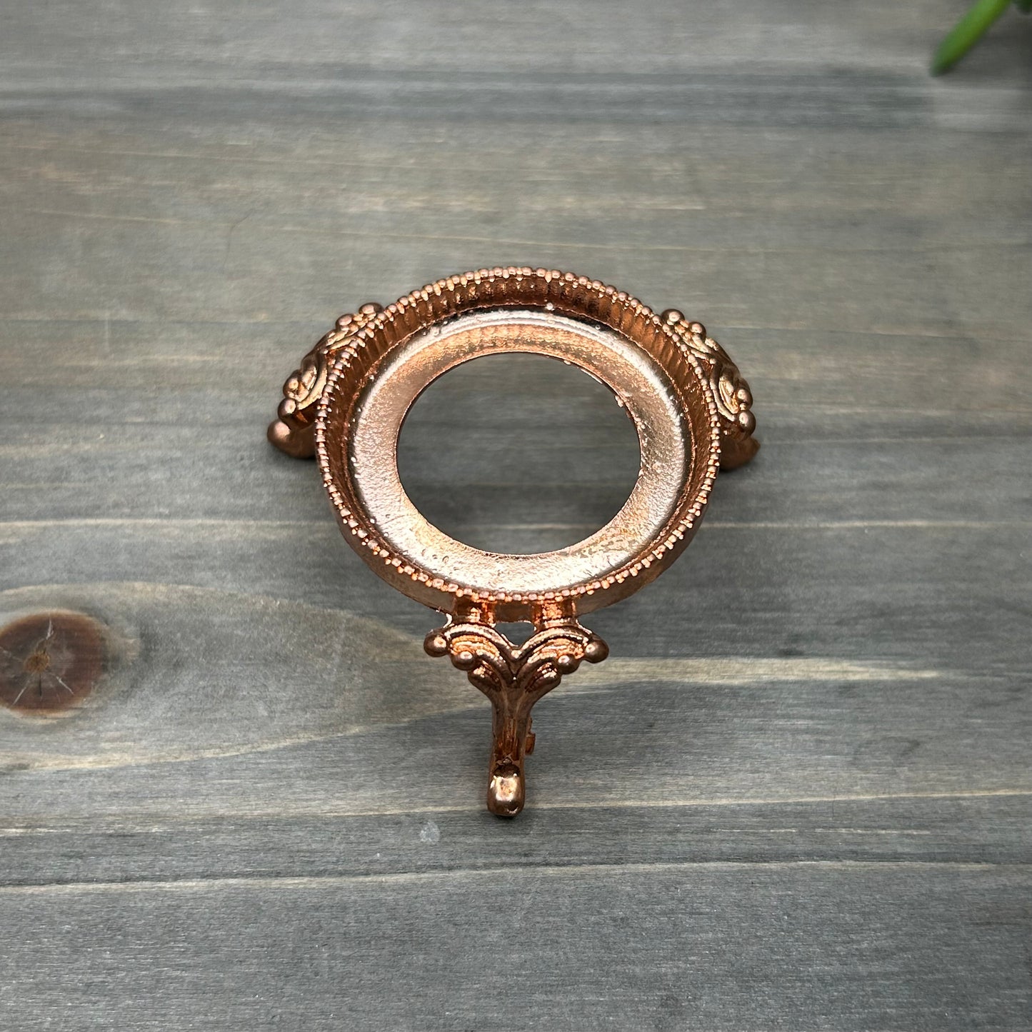 rose gold sphere stand
