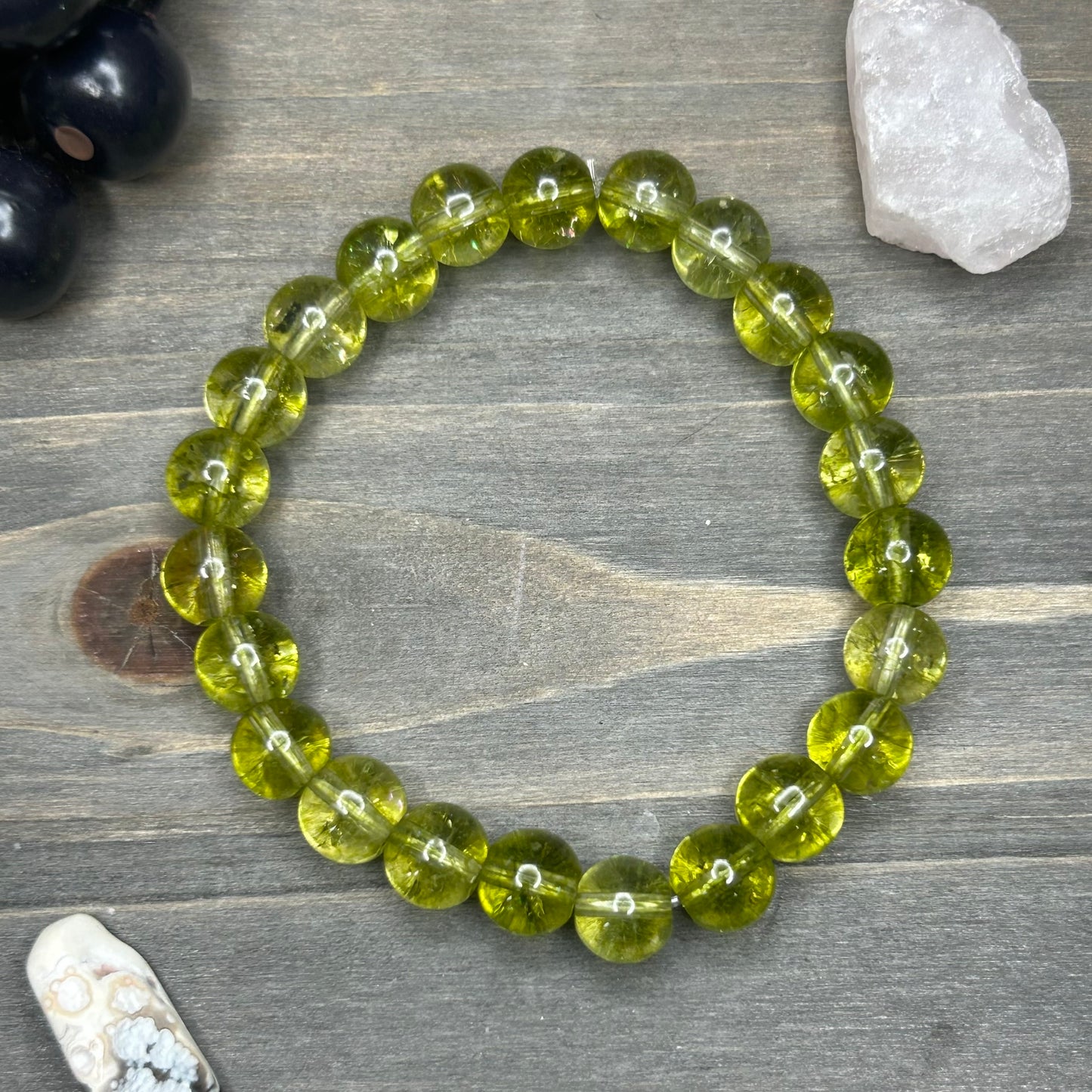 prehnite bracelet