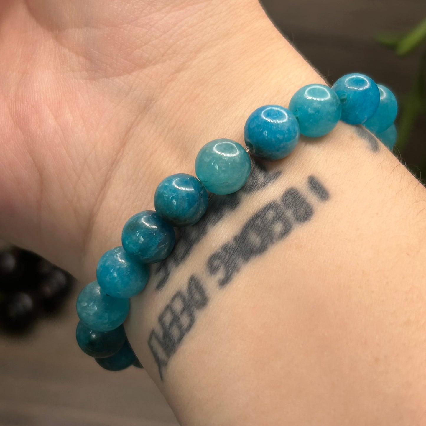 blue apatite bracelet