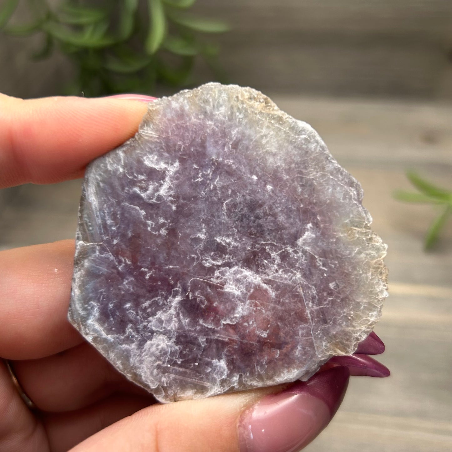 purple mica slab