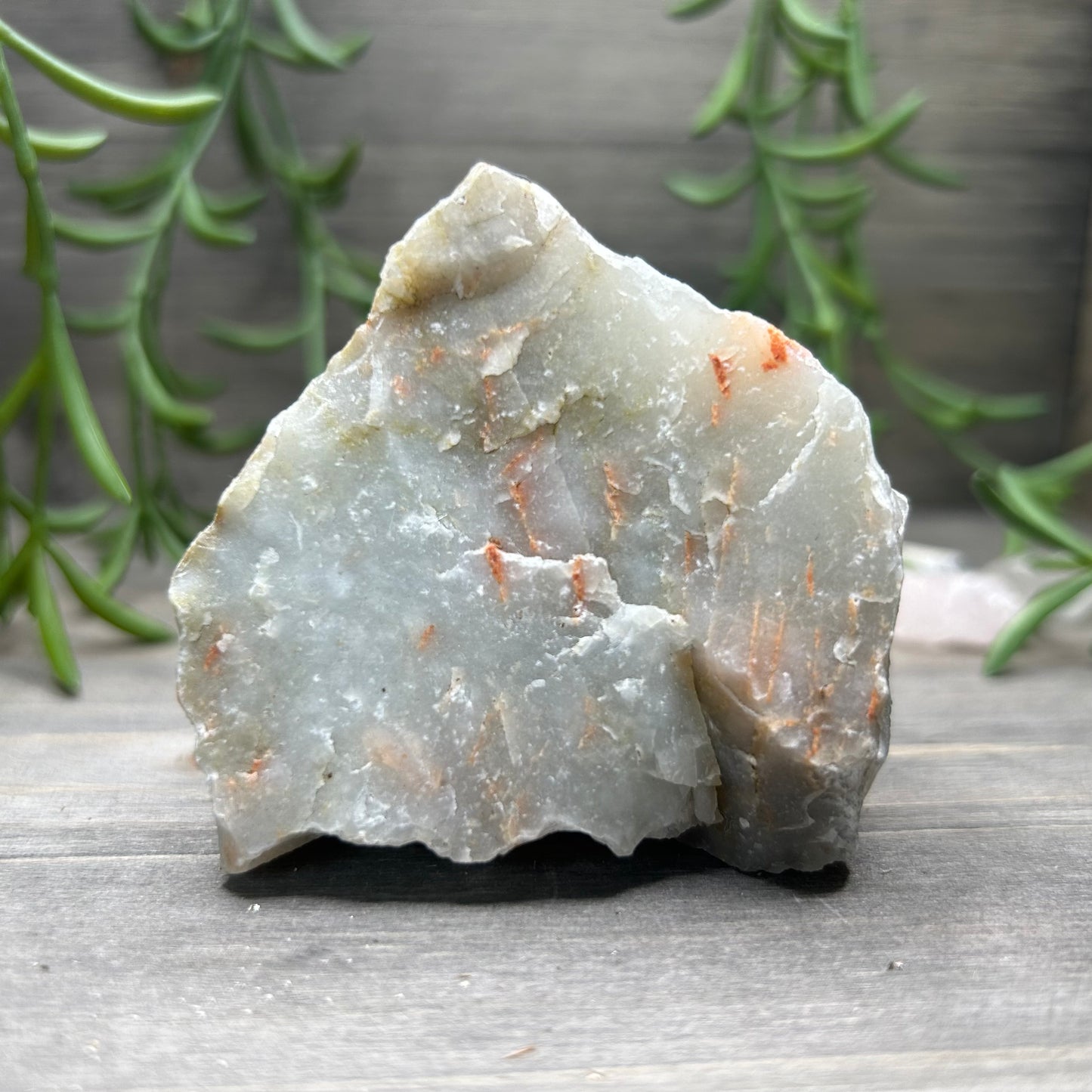 raw iron in chalcedony