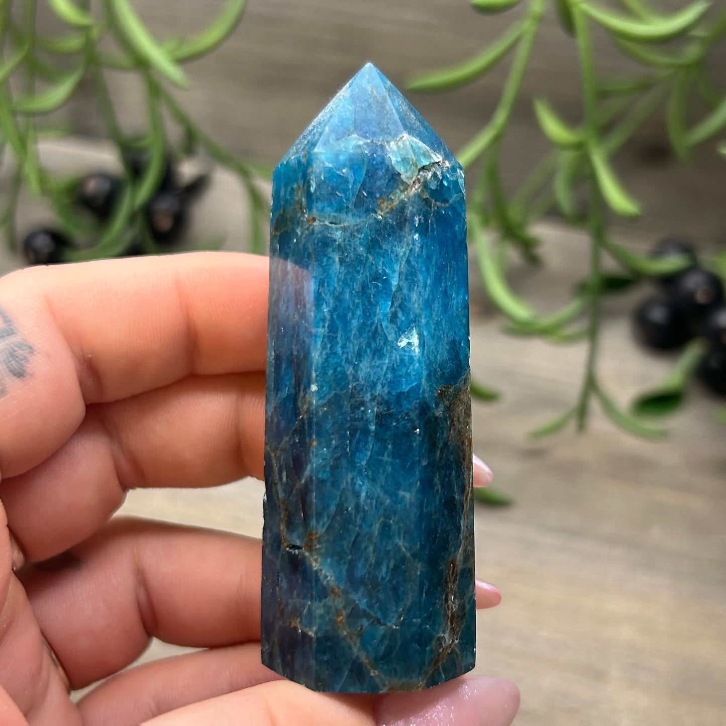 blue apatite tower