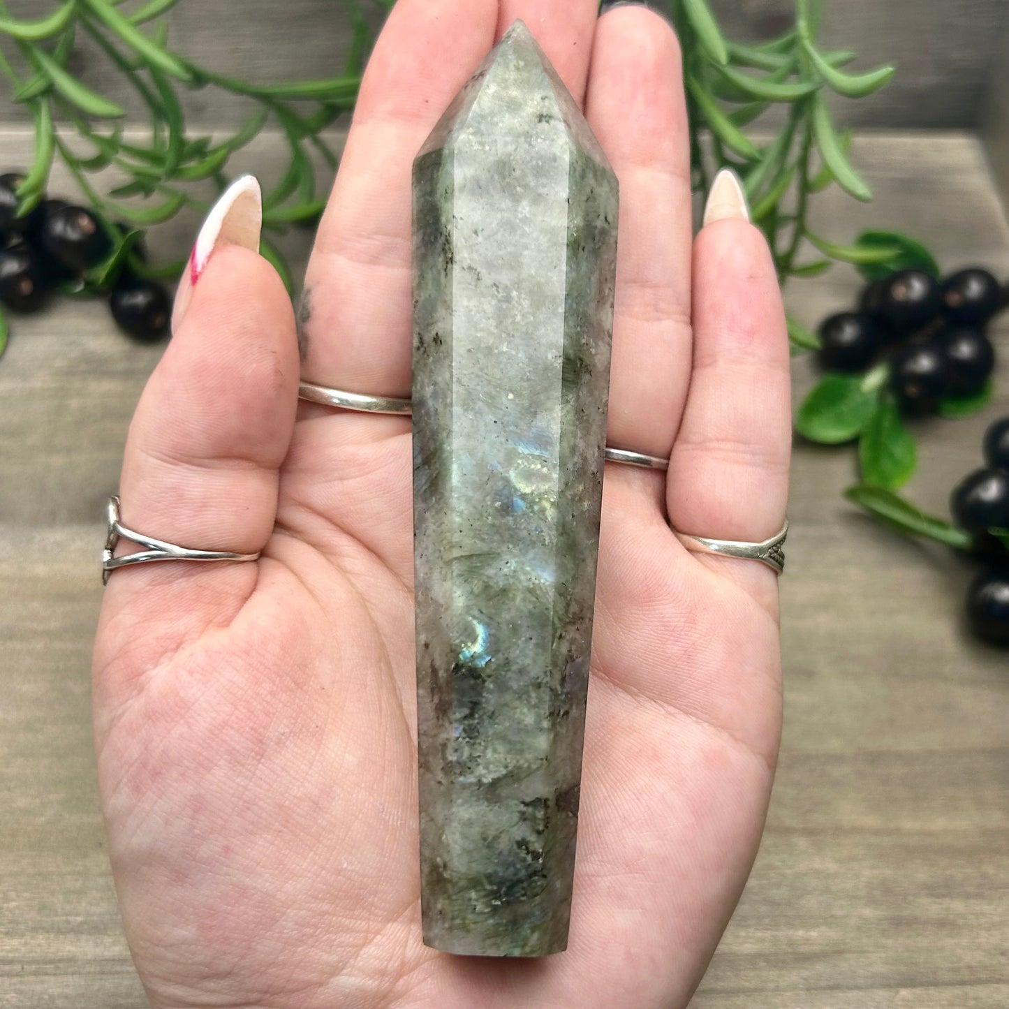 labradorite wand