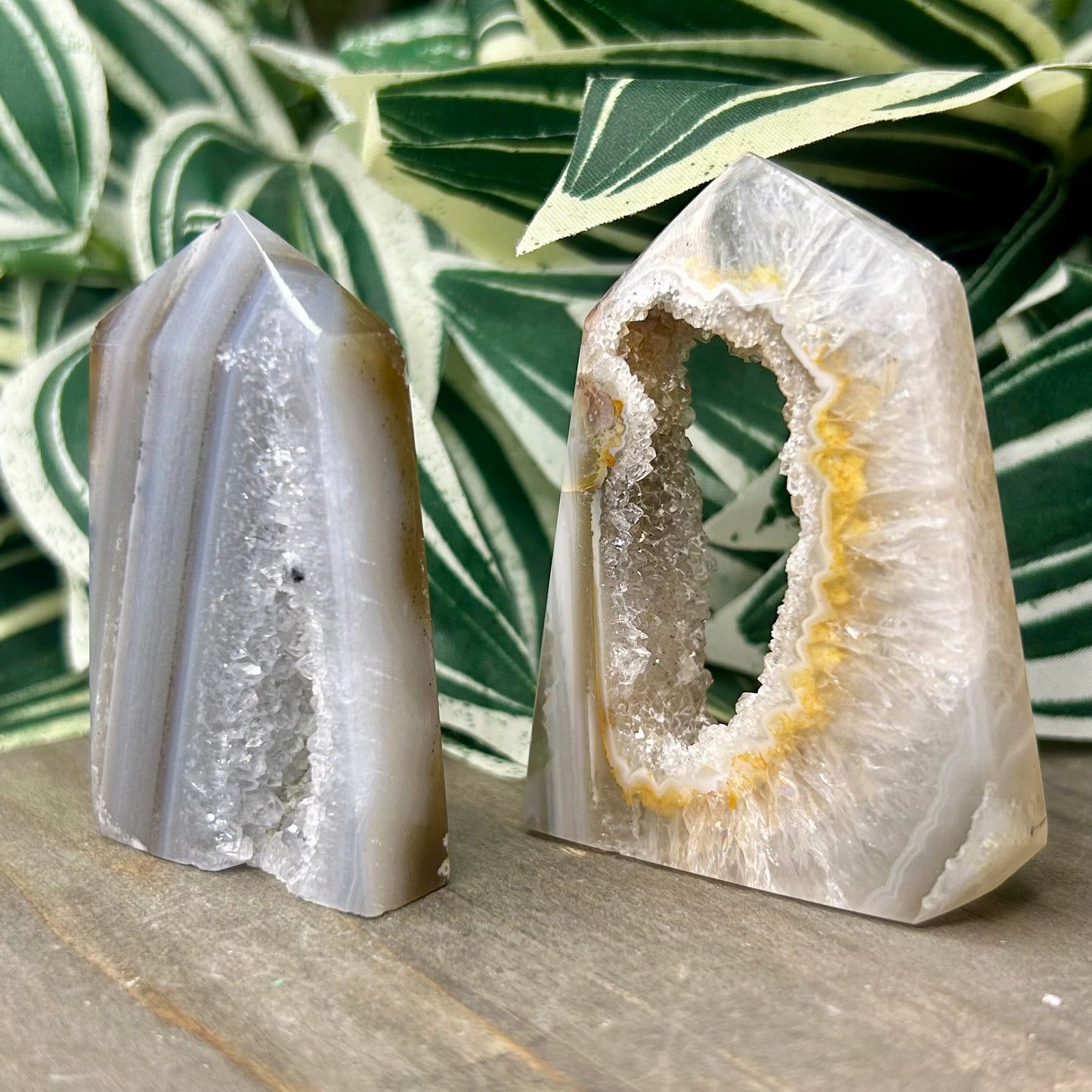 druzy agate tower