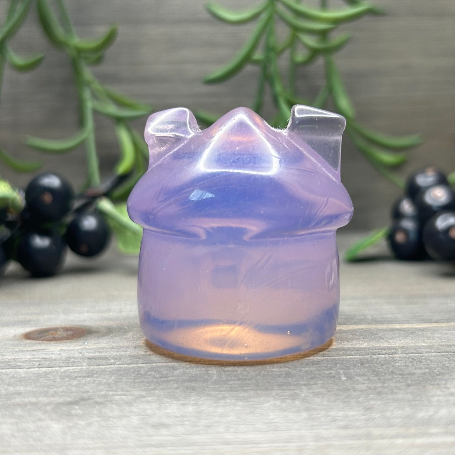 pink opalite faerie hut