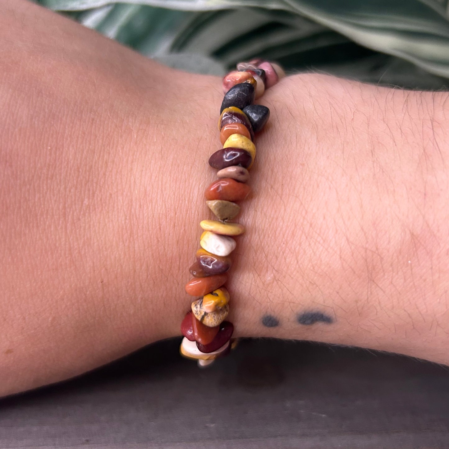 mookaite chip bracelet