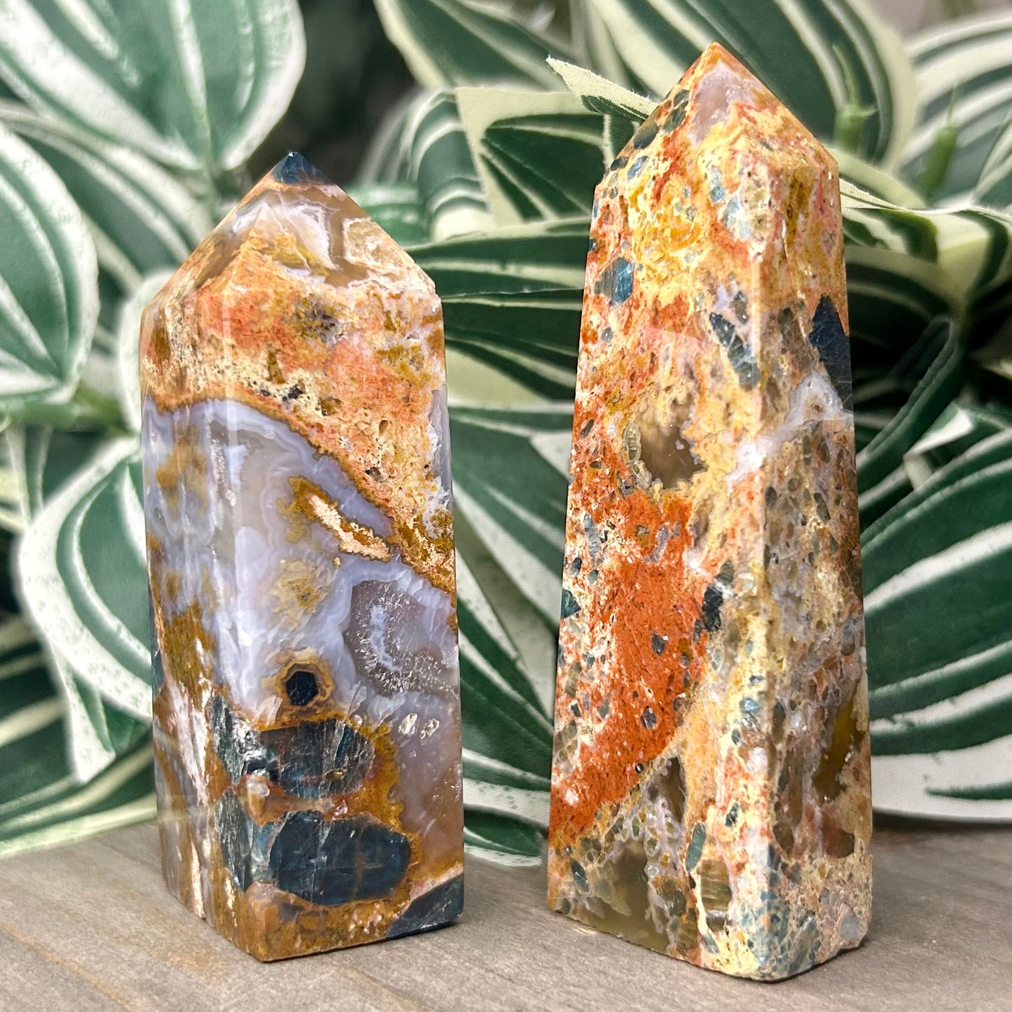 blue apatite + sunstone tower