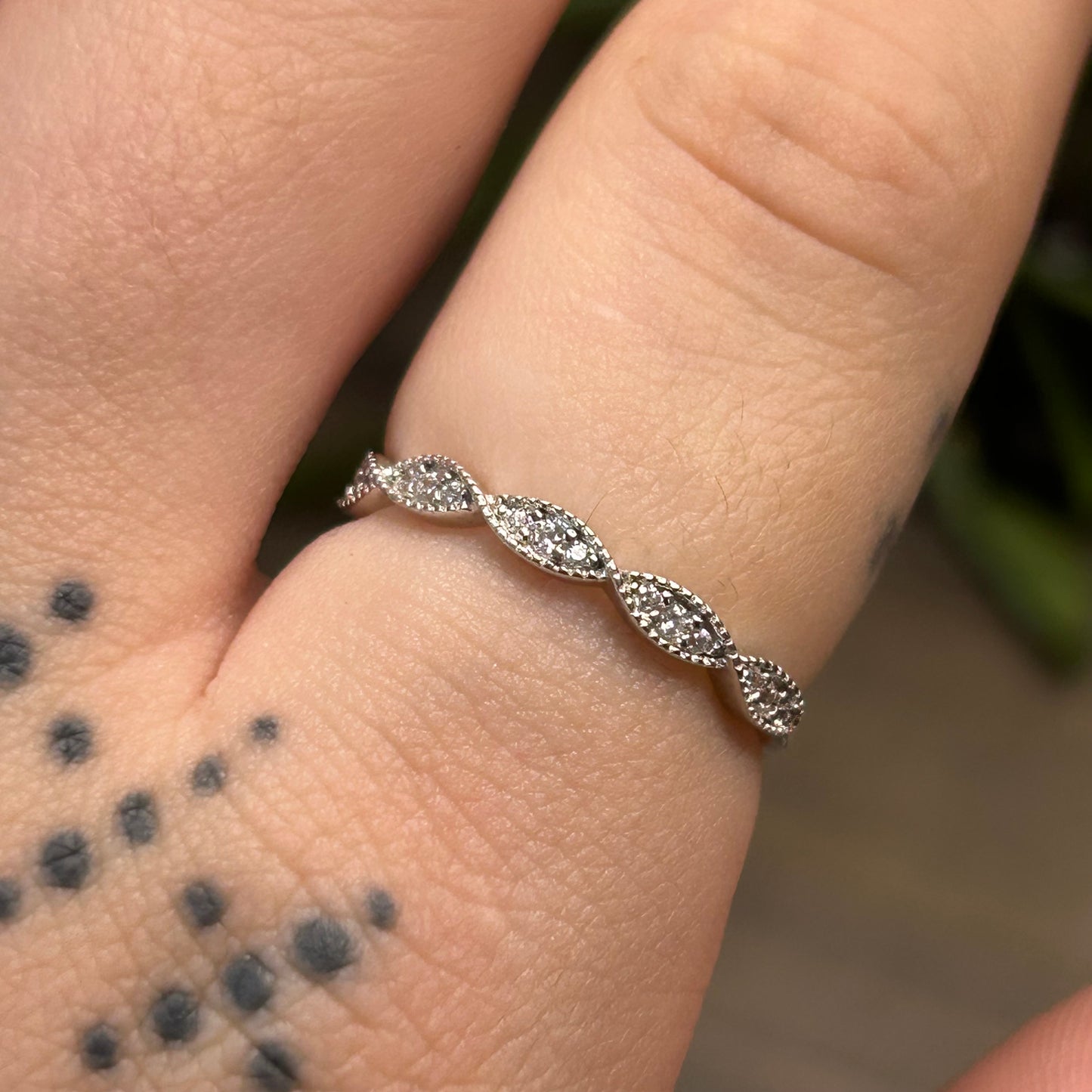 CZ bubble ring (sz 6)