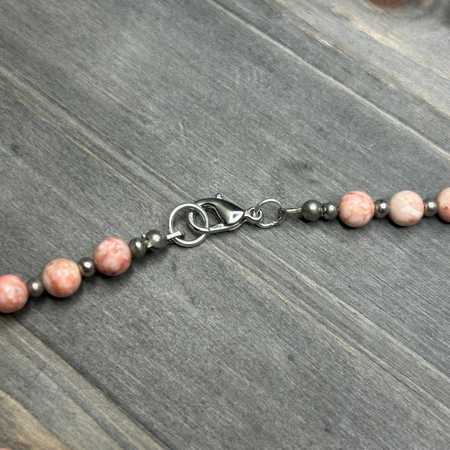 pink picasso jasper necklace