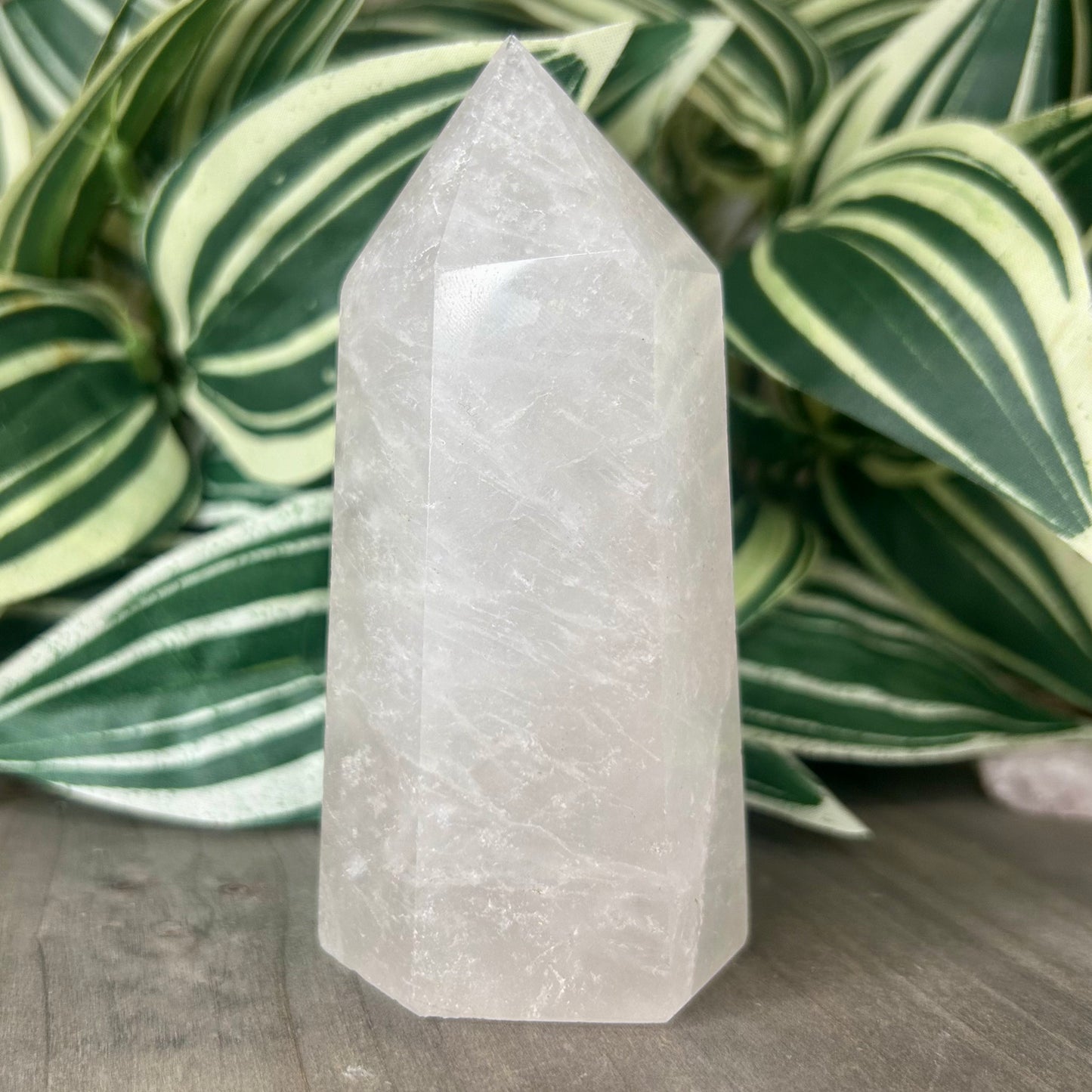 large clear quartz tower