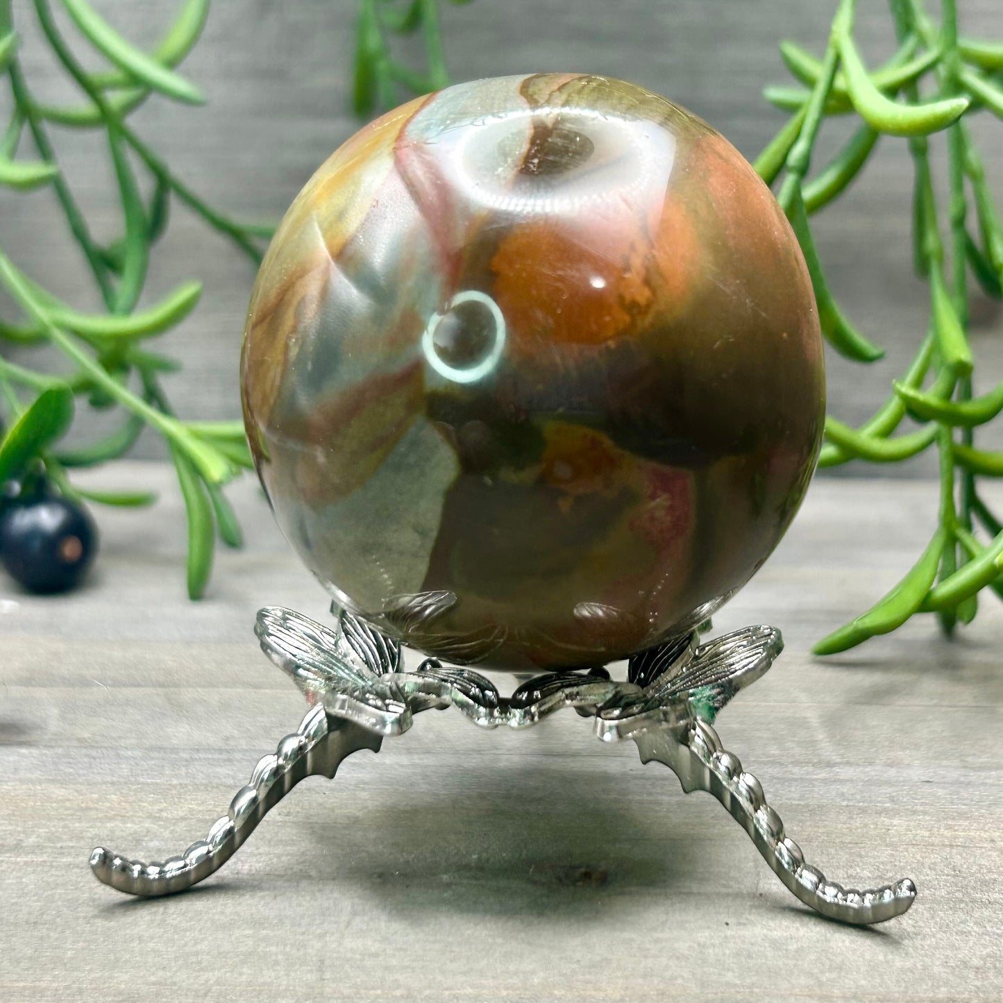 polychrome jasper sphere