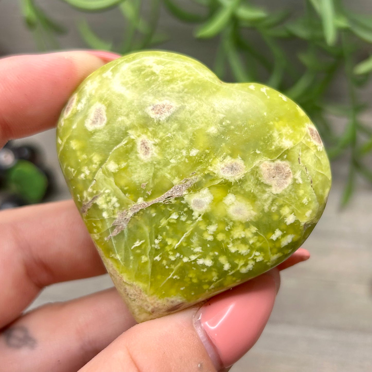 stitchite in serpentine heart