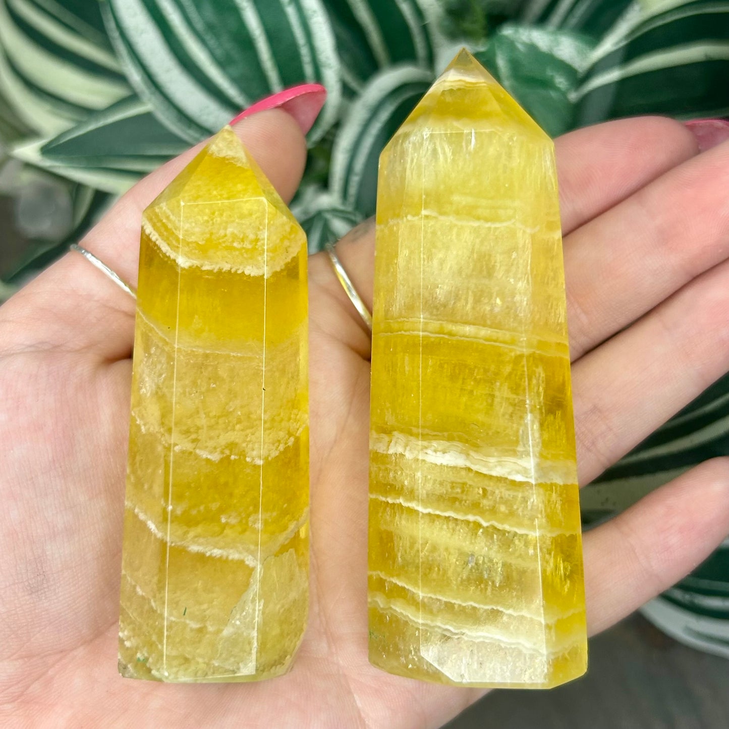 yellow fluorite tower