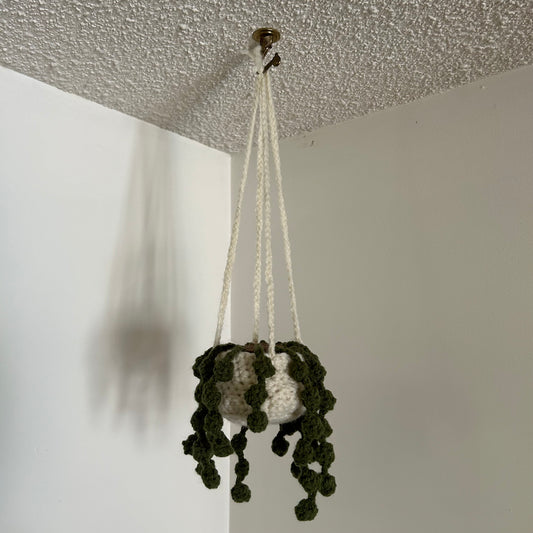 crocheted string of pearls