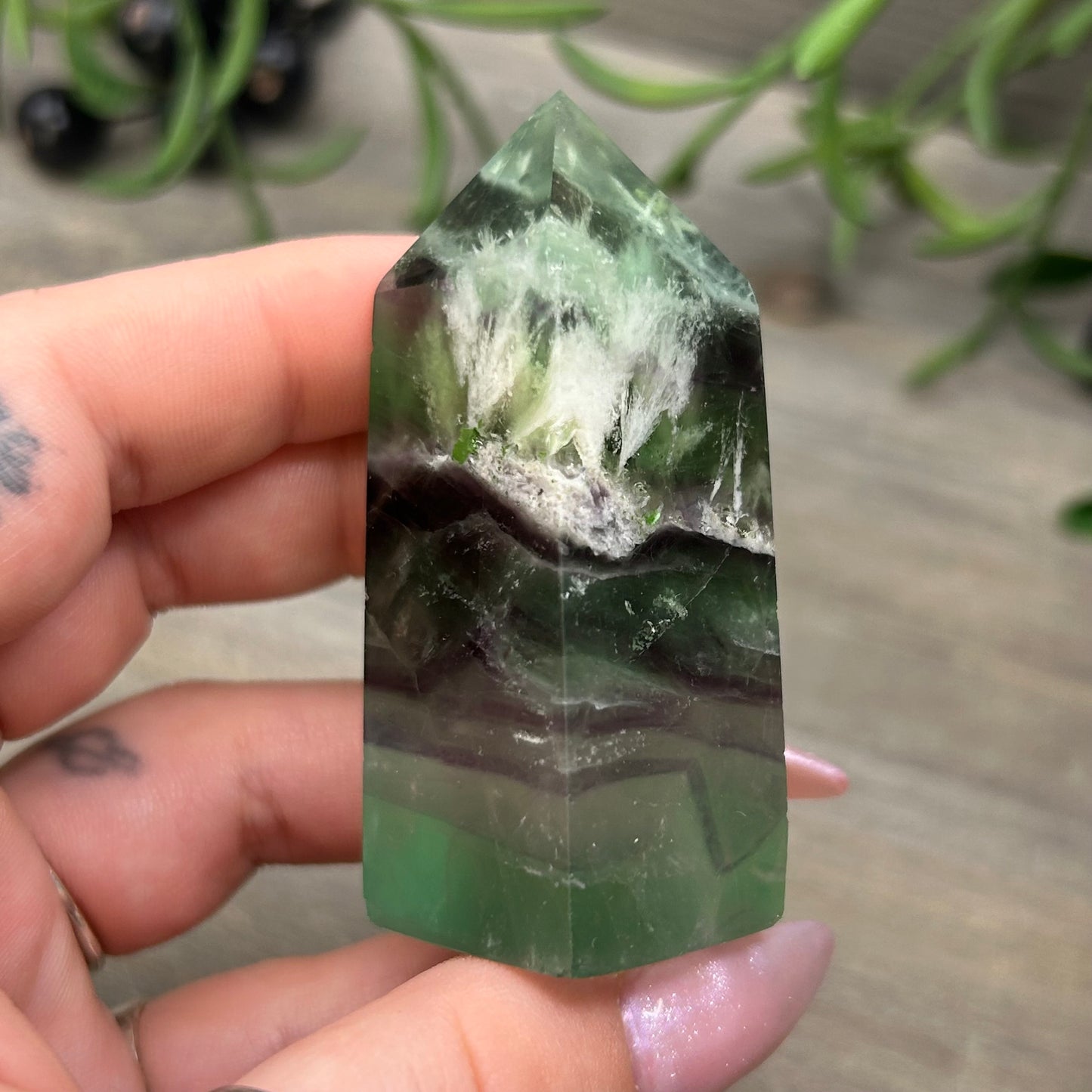 feather fluorite tower