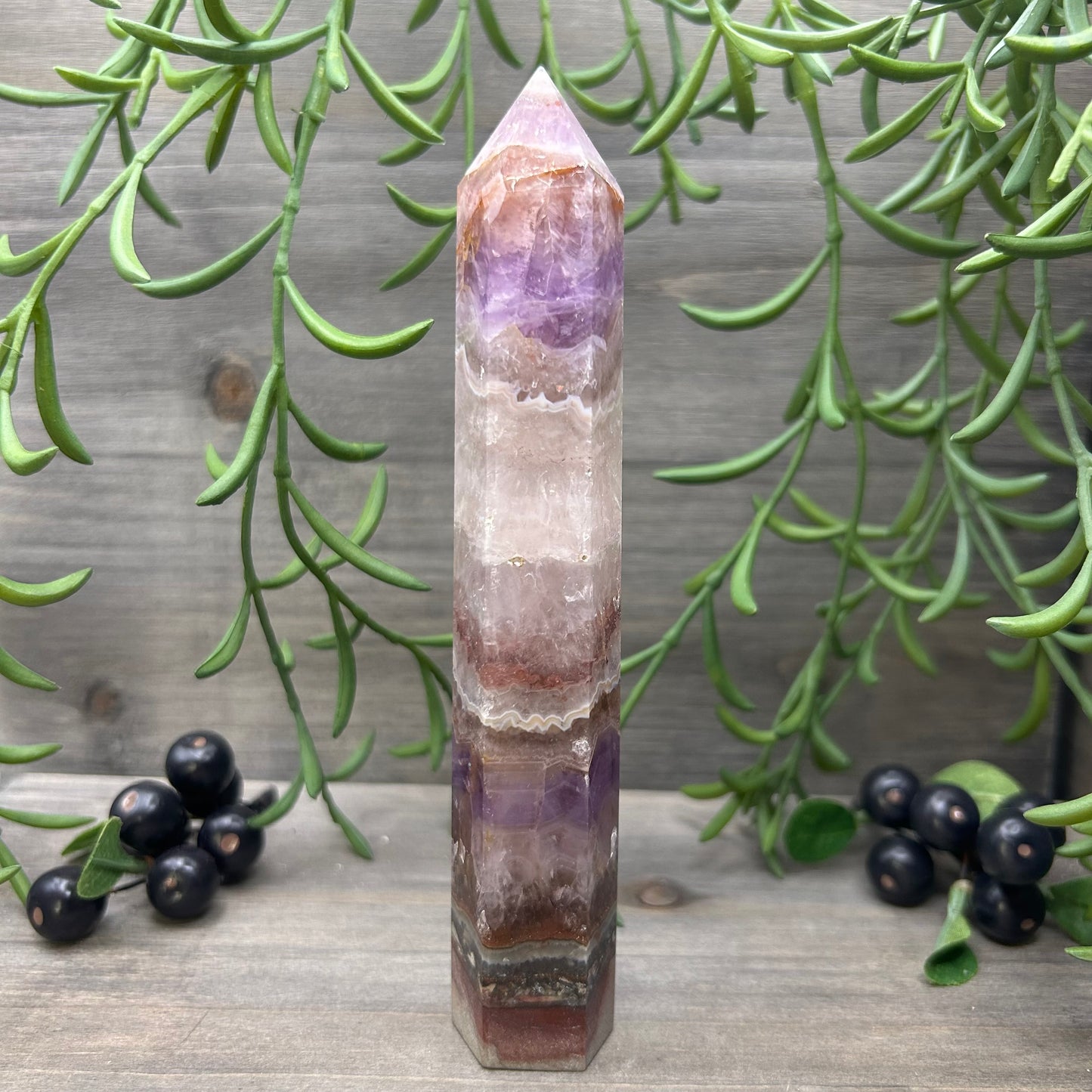 large amethyst tower