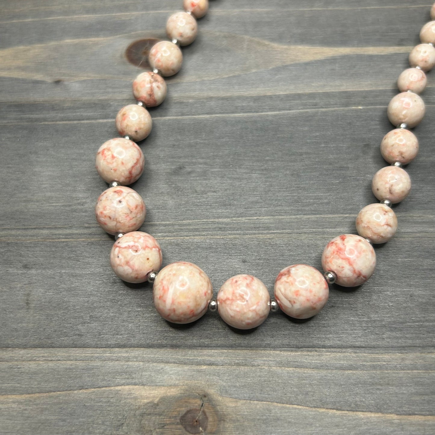 pink picasso jasper necklace