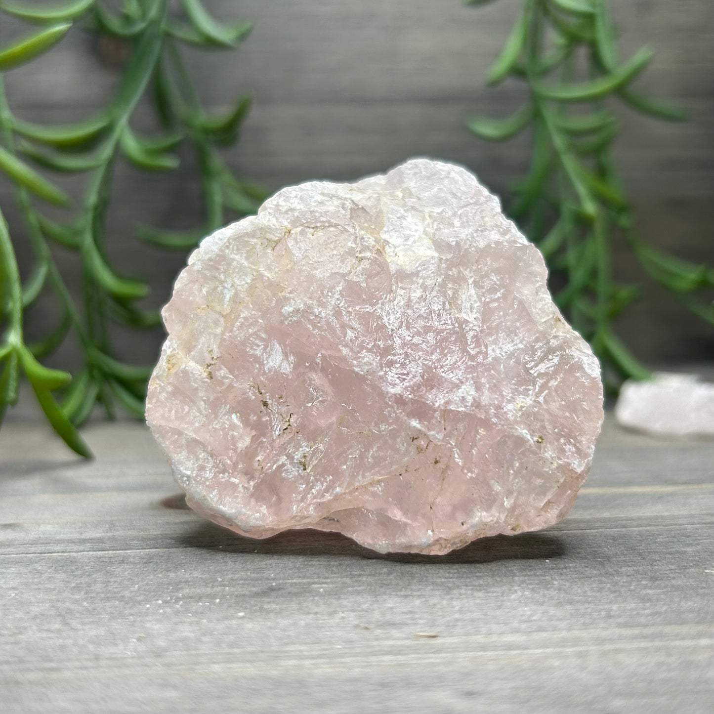 raw rose quartz chunk