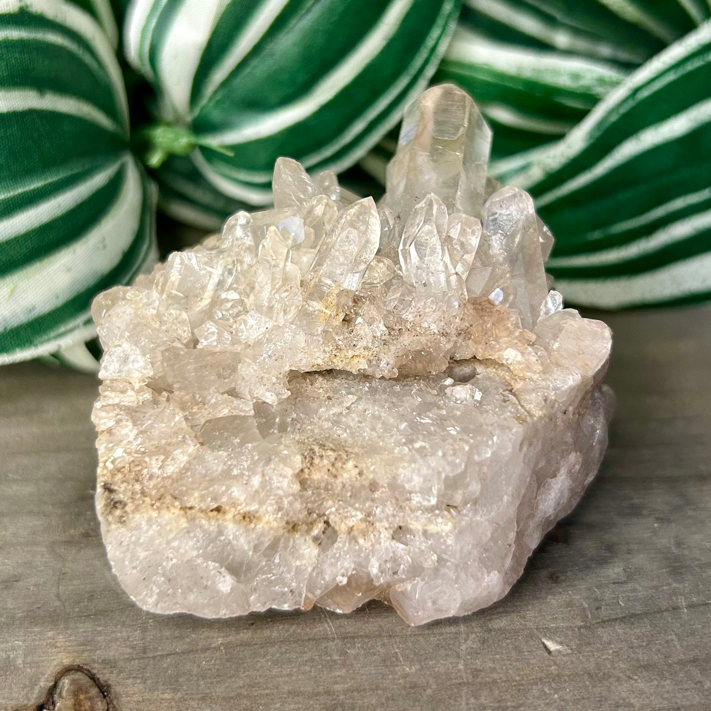 large clear quartz cluster