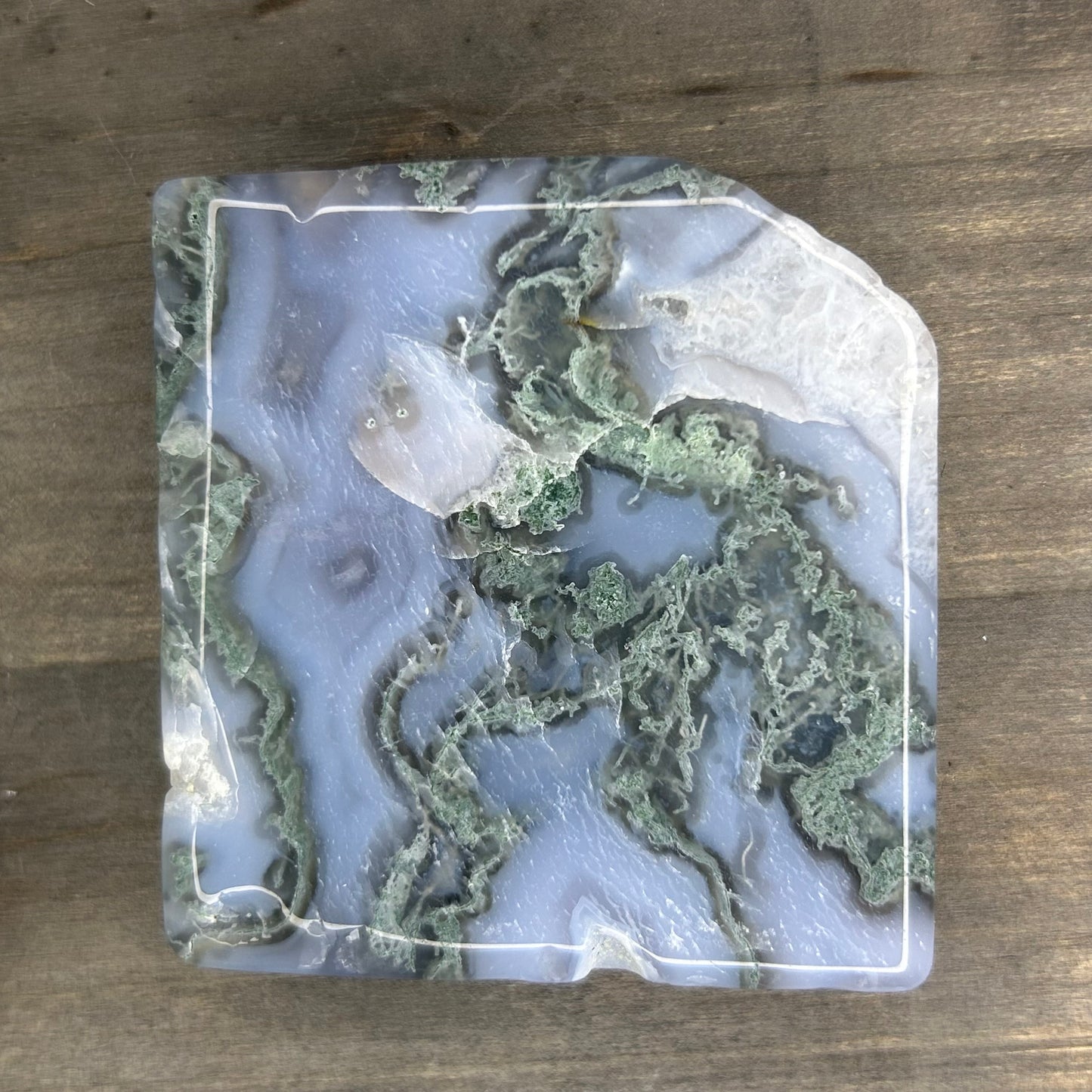 moss agate slab