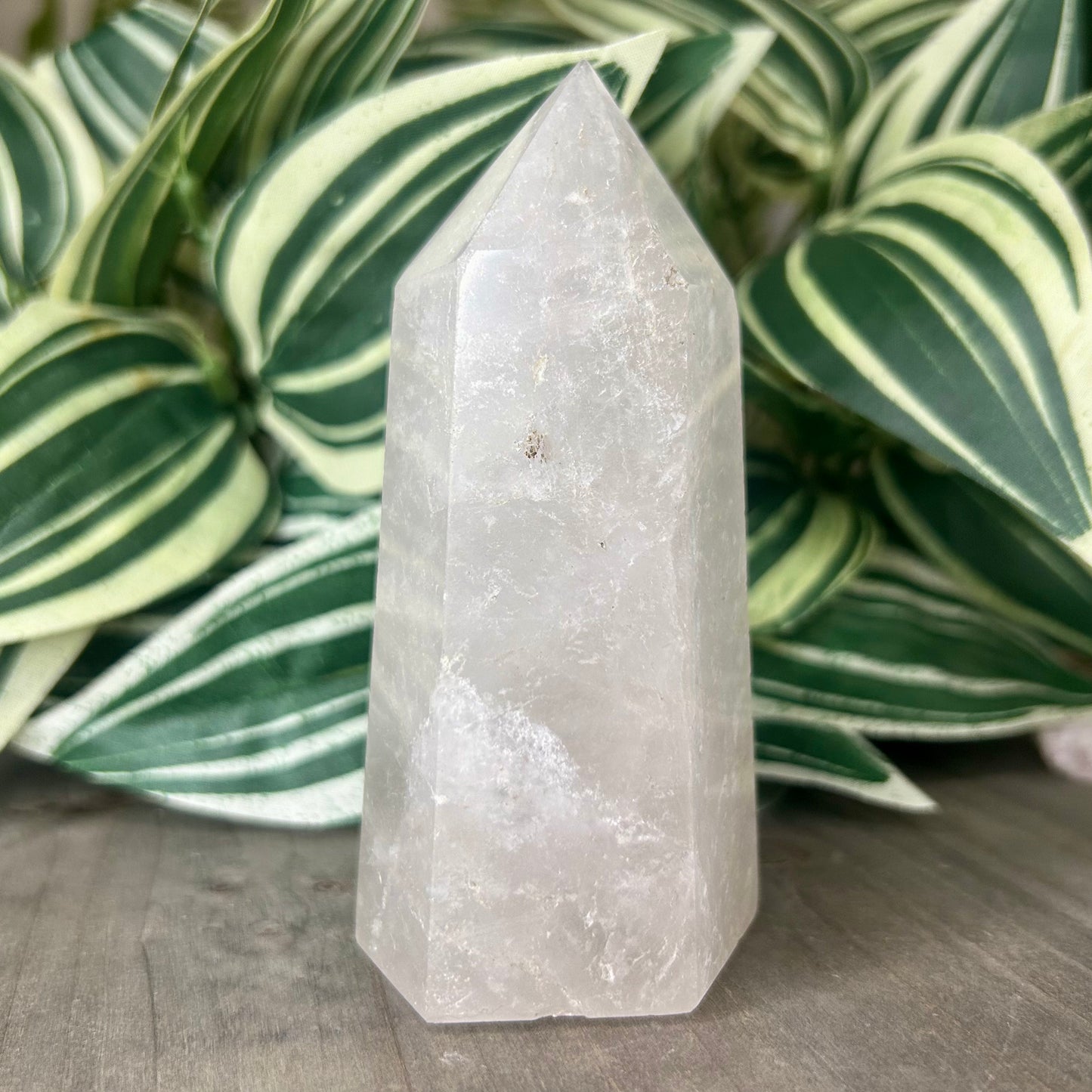 large clear quartz tower