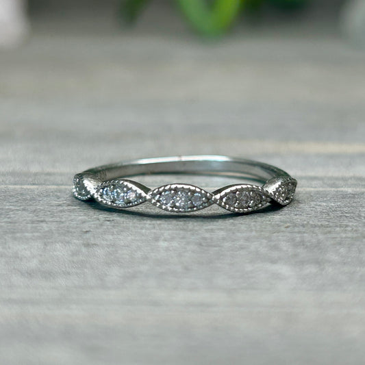 CZ bubble ring (sz 6)