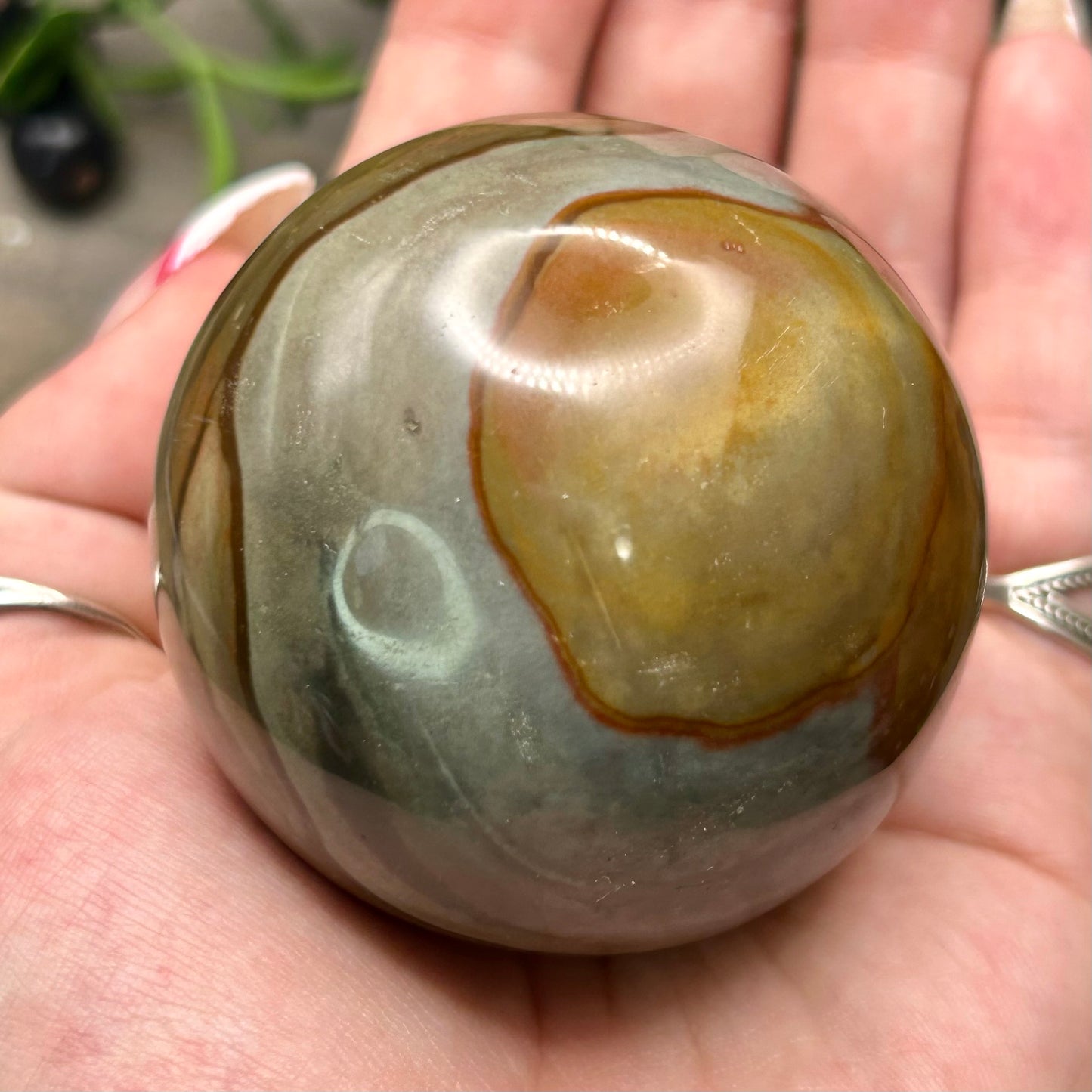 polychrome jasper sphere