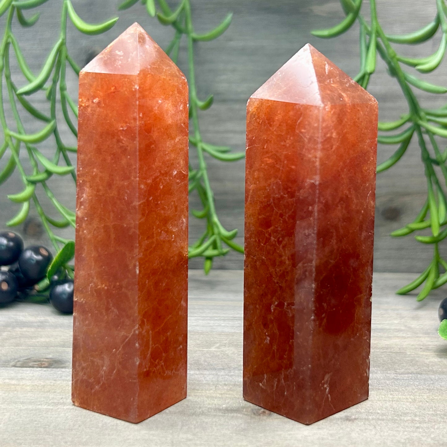 orange strawberry quartz tower