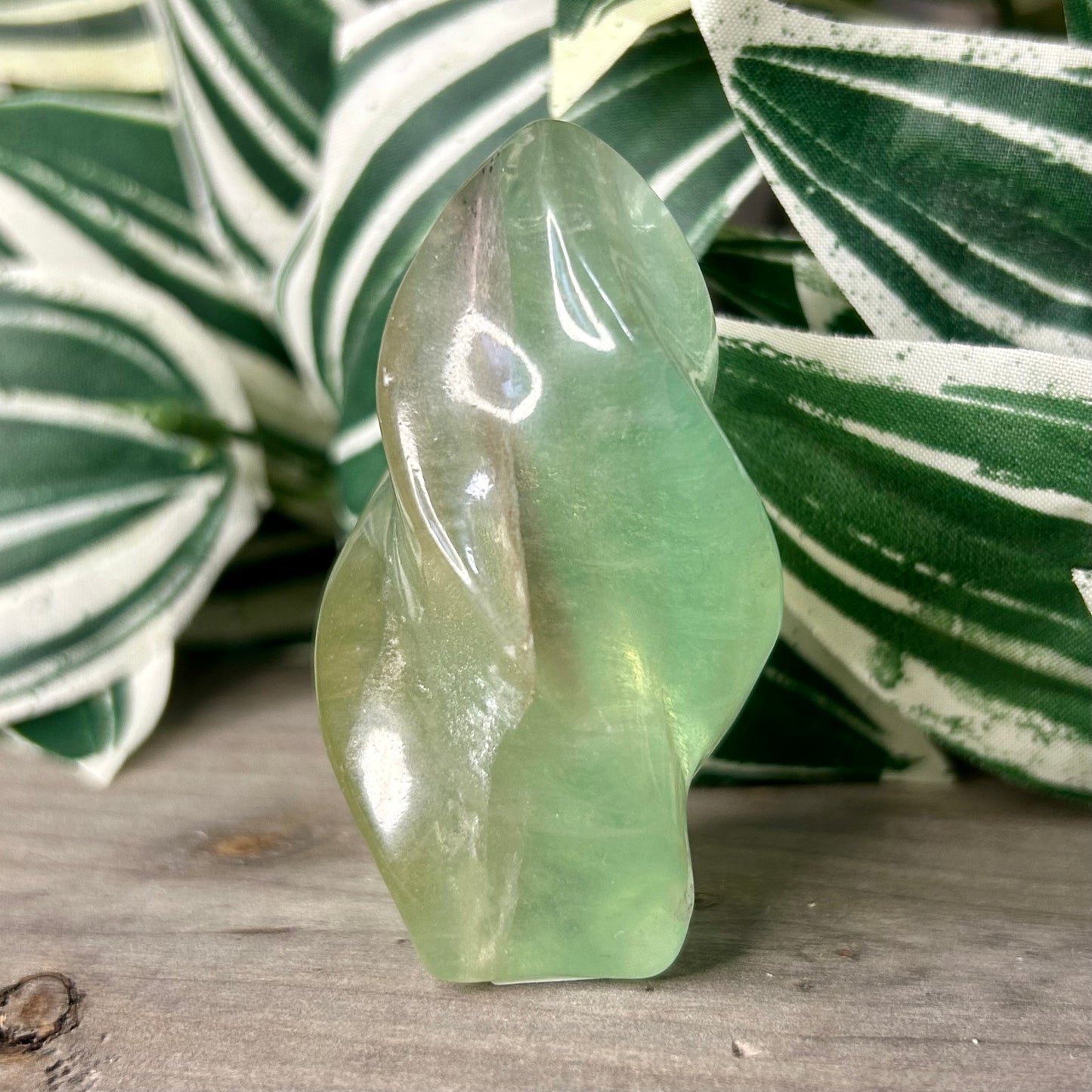 green fluorite flame