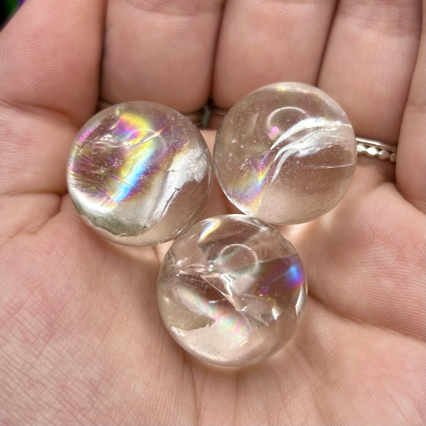 clear quartz mini sphere